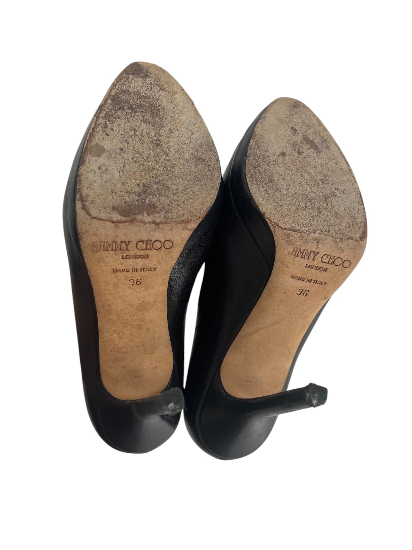 Jimmy Choo Black Heels, Sz 36