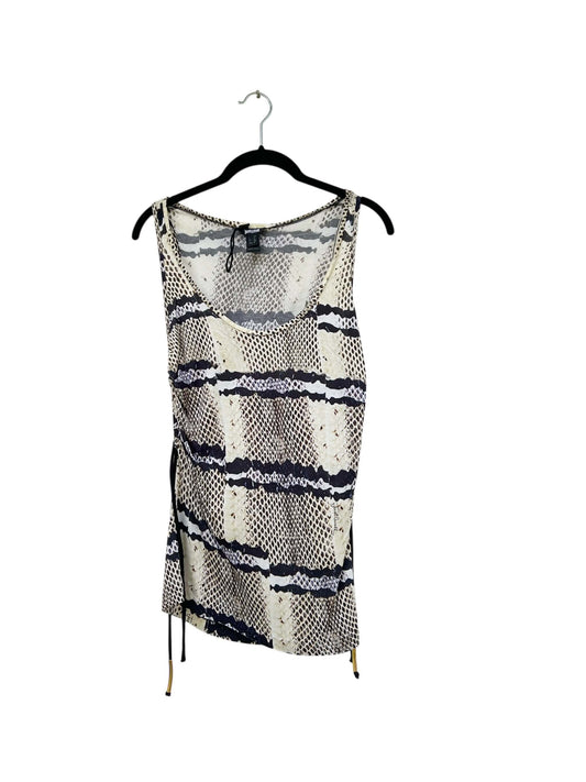 Just Cavalli Beachwear Snakeskin Top, Sz S/M
