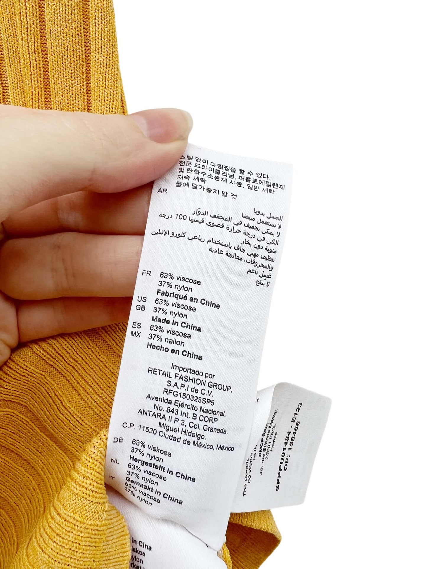 Sandro Ribbed Asymmetric Sleeve Top, Sz 1 (New with Tags)