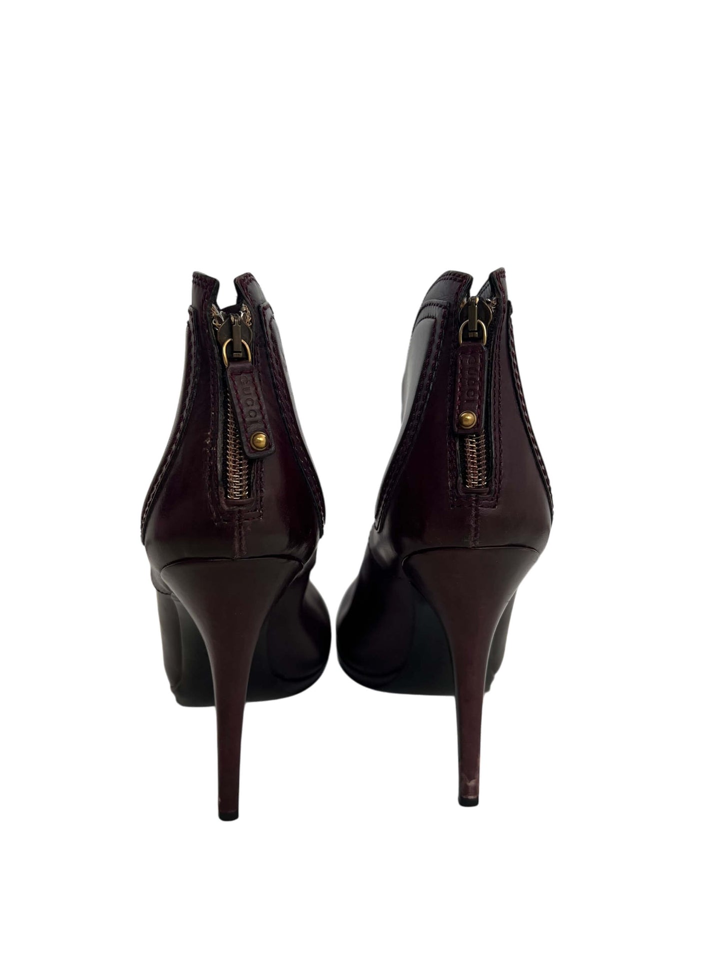 Gucci Leather Booties, Sz US 7.5