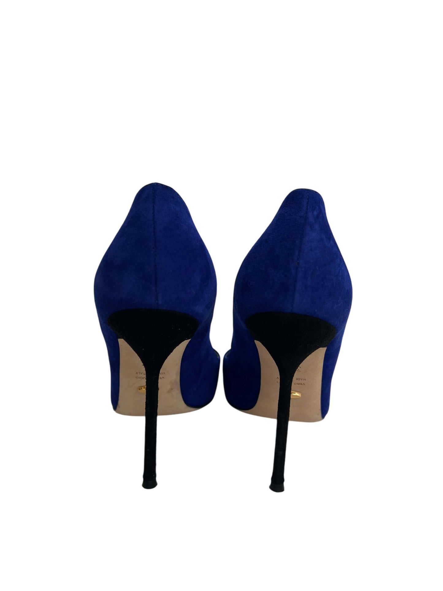 Sergio Rossi Suede Heels, Sz 37.5