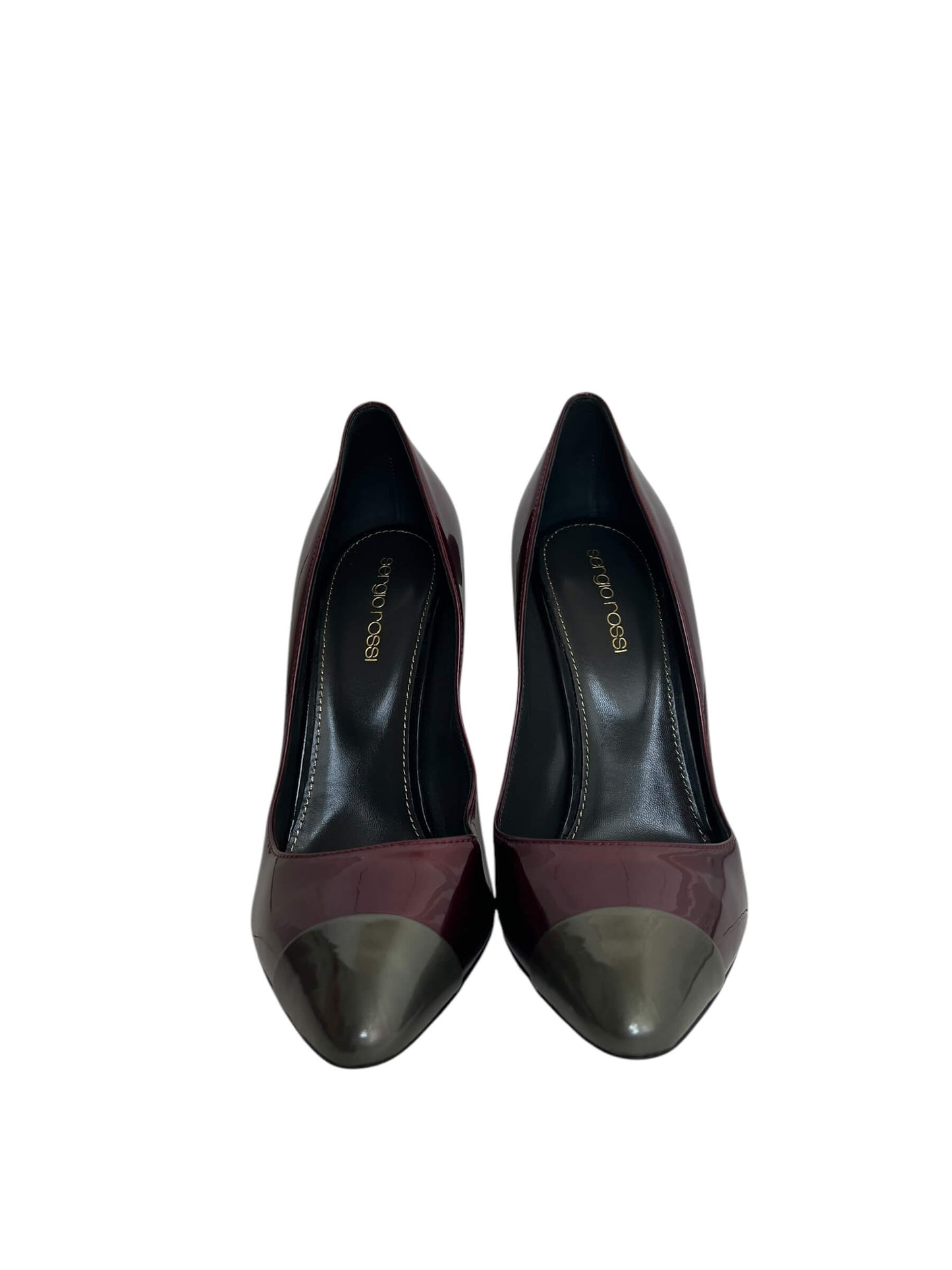 Sergio Rossi Patent Heels, Sz 37.5