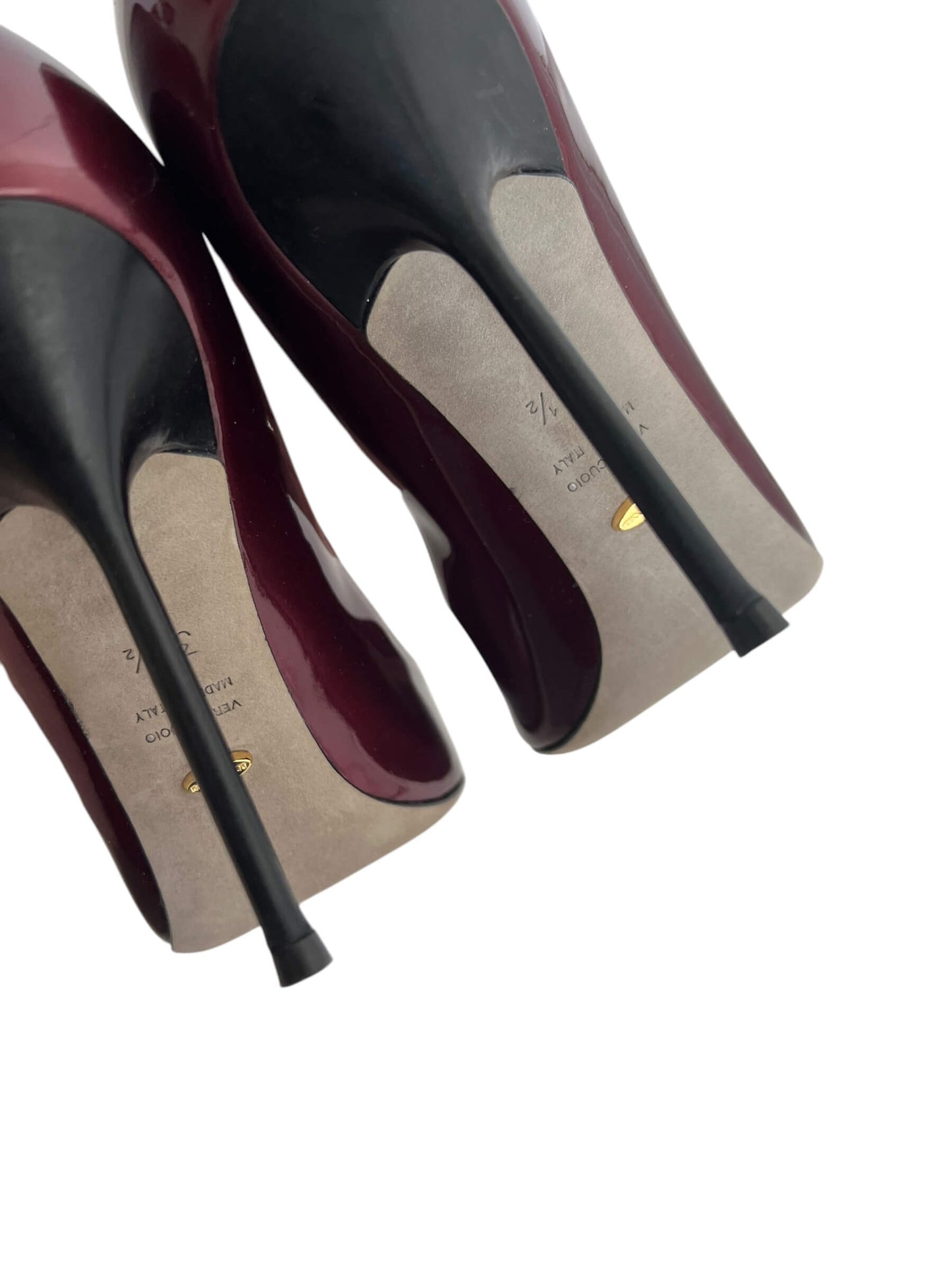 Sergio Rossi Patent Heels, Sz 37.5
