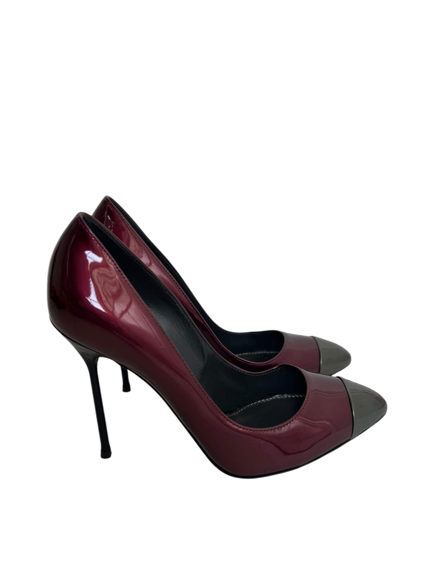 Sergio Rossi Patent Heels, Sz 37.5