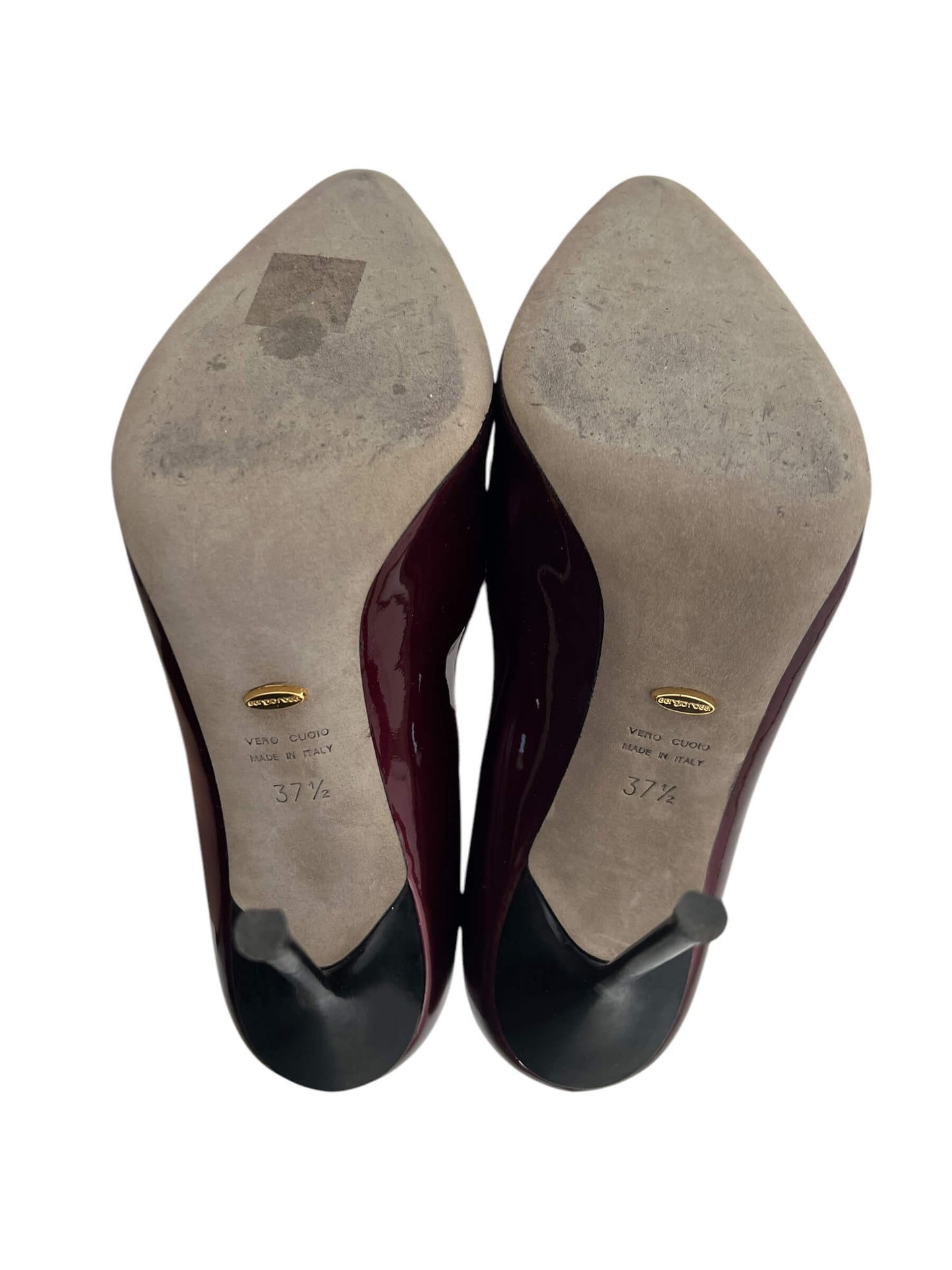 Sergio Rossi Patent Heels, Sz 37.5