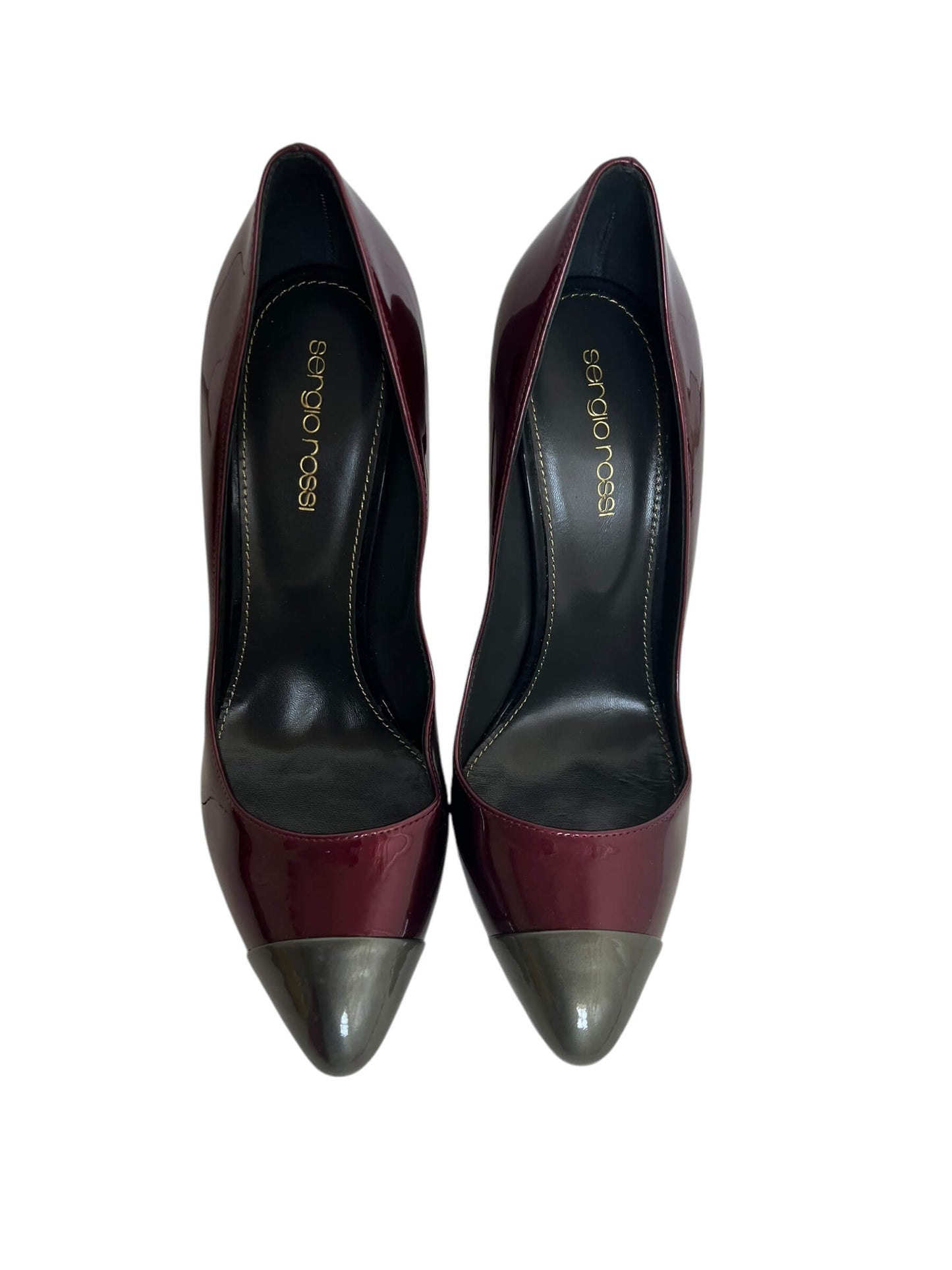 Sergio Rossi Patent Heels, Sz 37.5