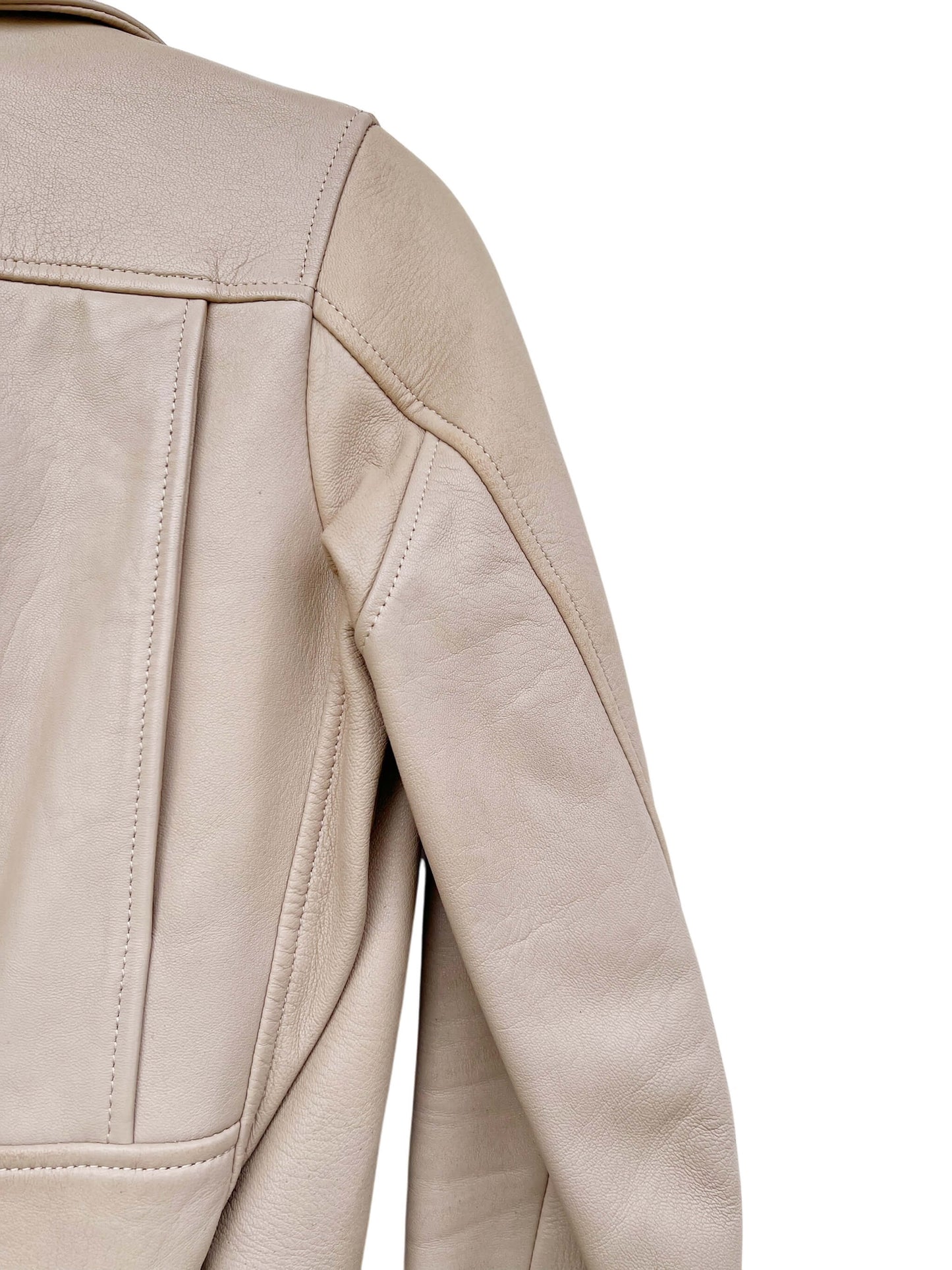 Acne Studios Moto Leather Jacket, Sz 32