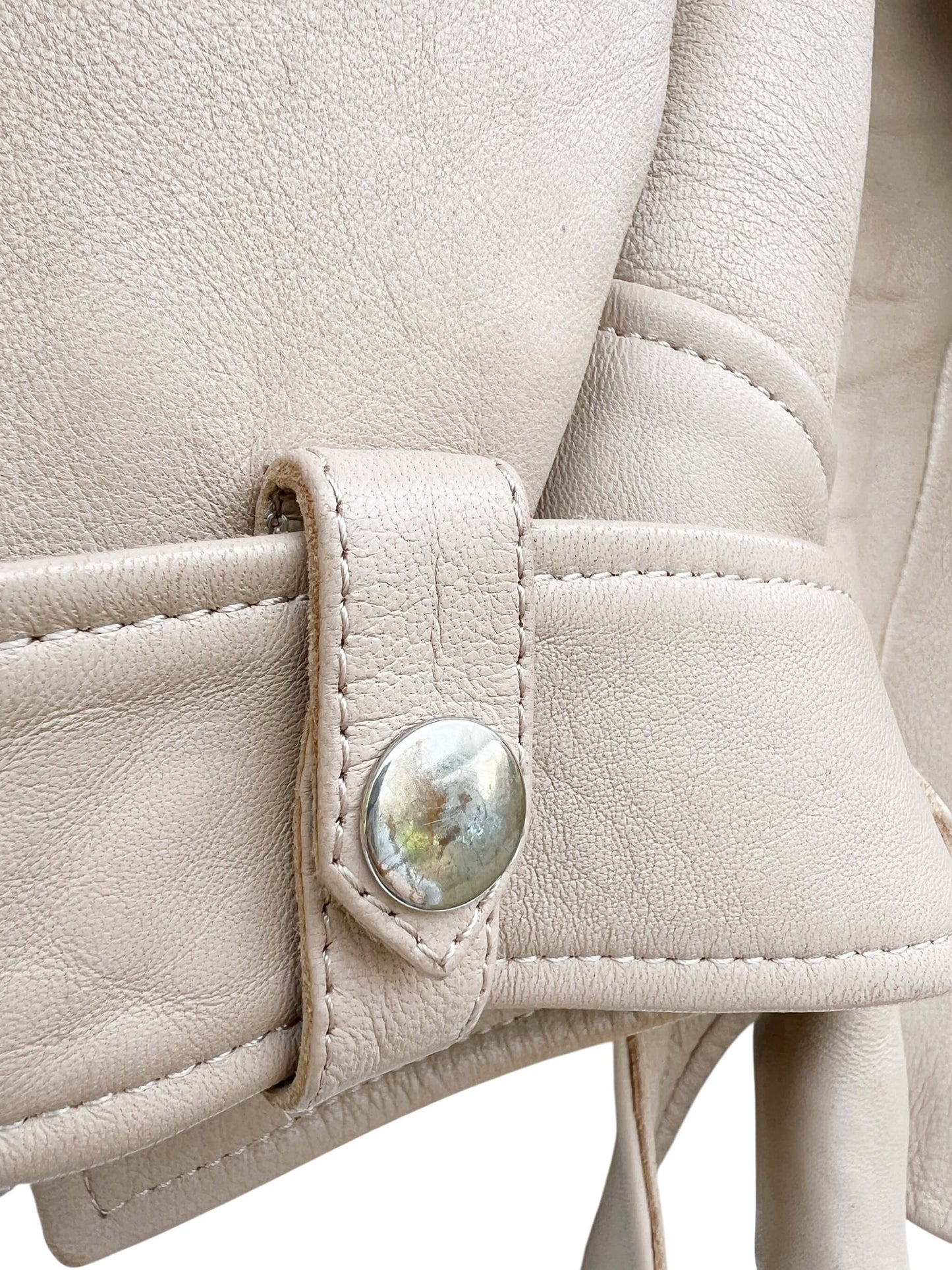 Acne Studios Moto Leather Jacket, Sz 32