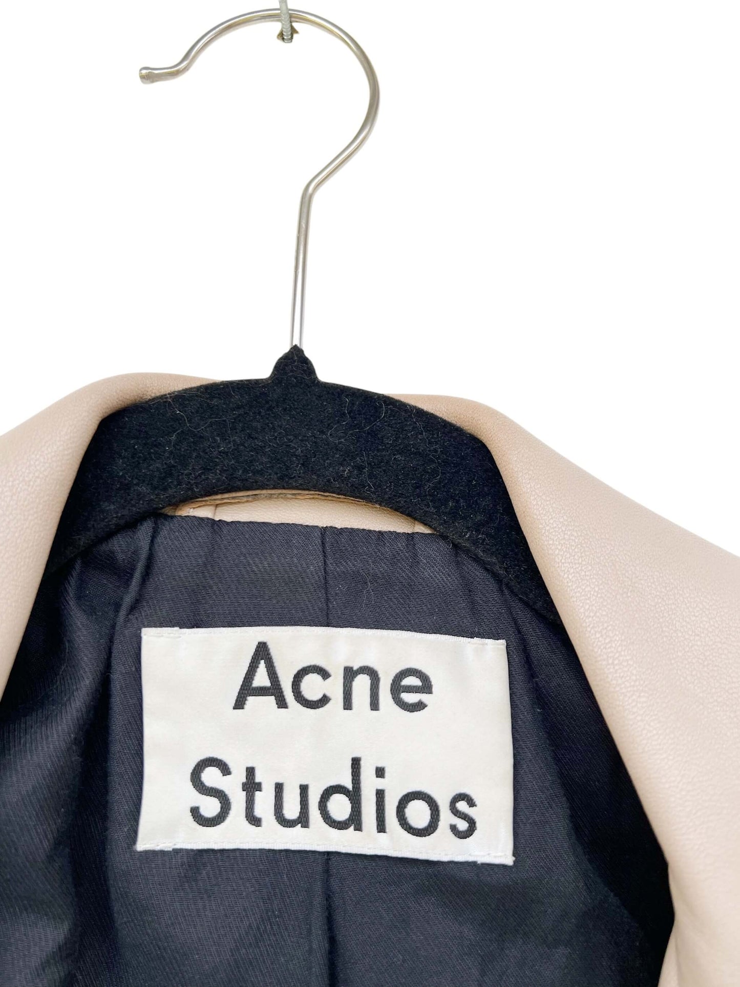 Acne Studios Moto Leather Jacket, Sz 32