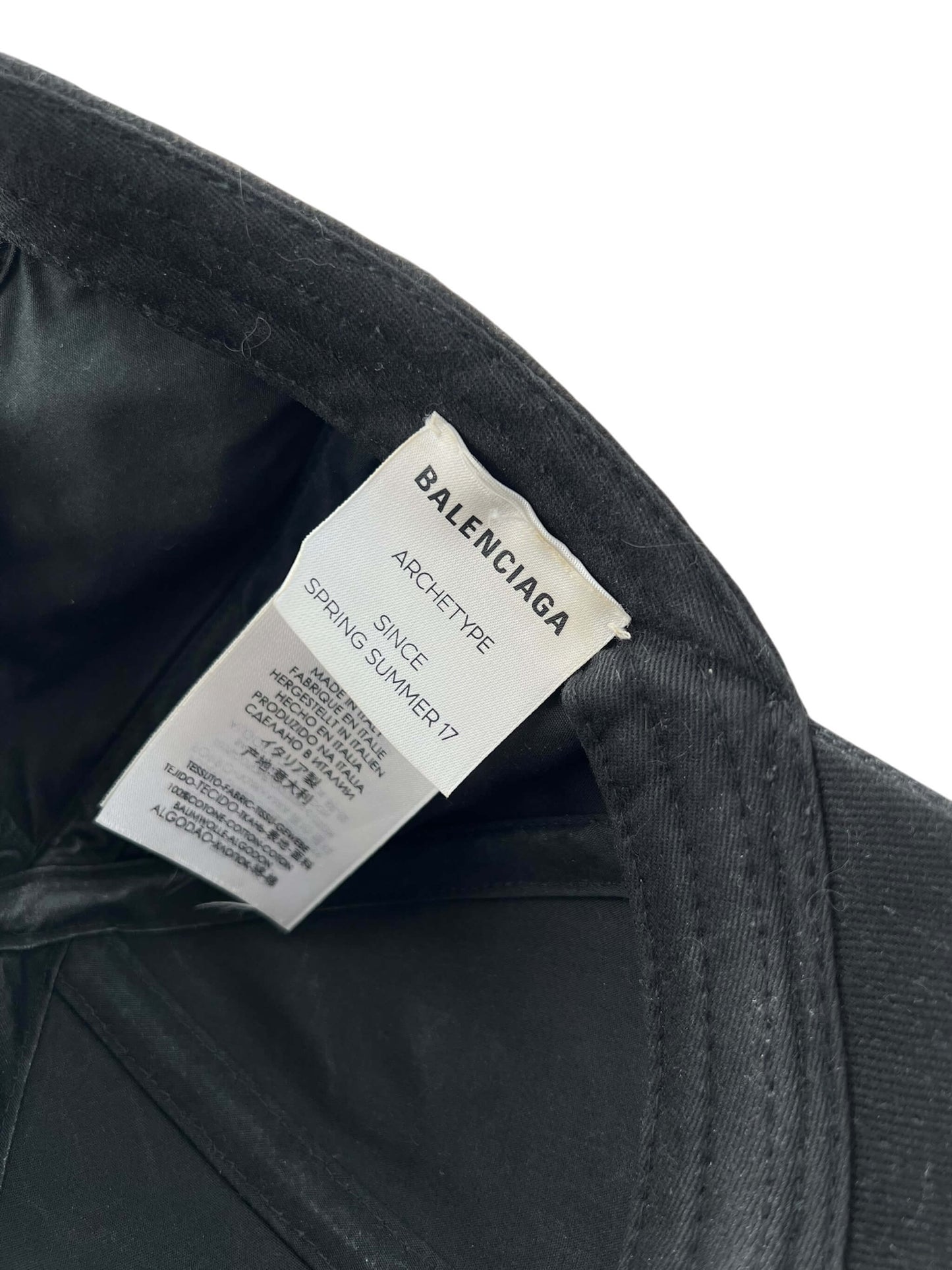 Balenciaga Embroidered Cap, Sz L