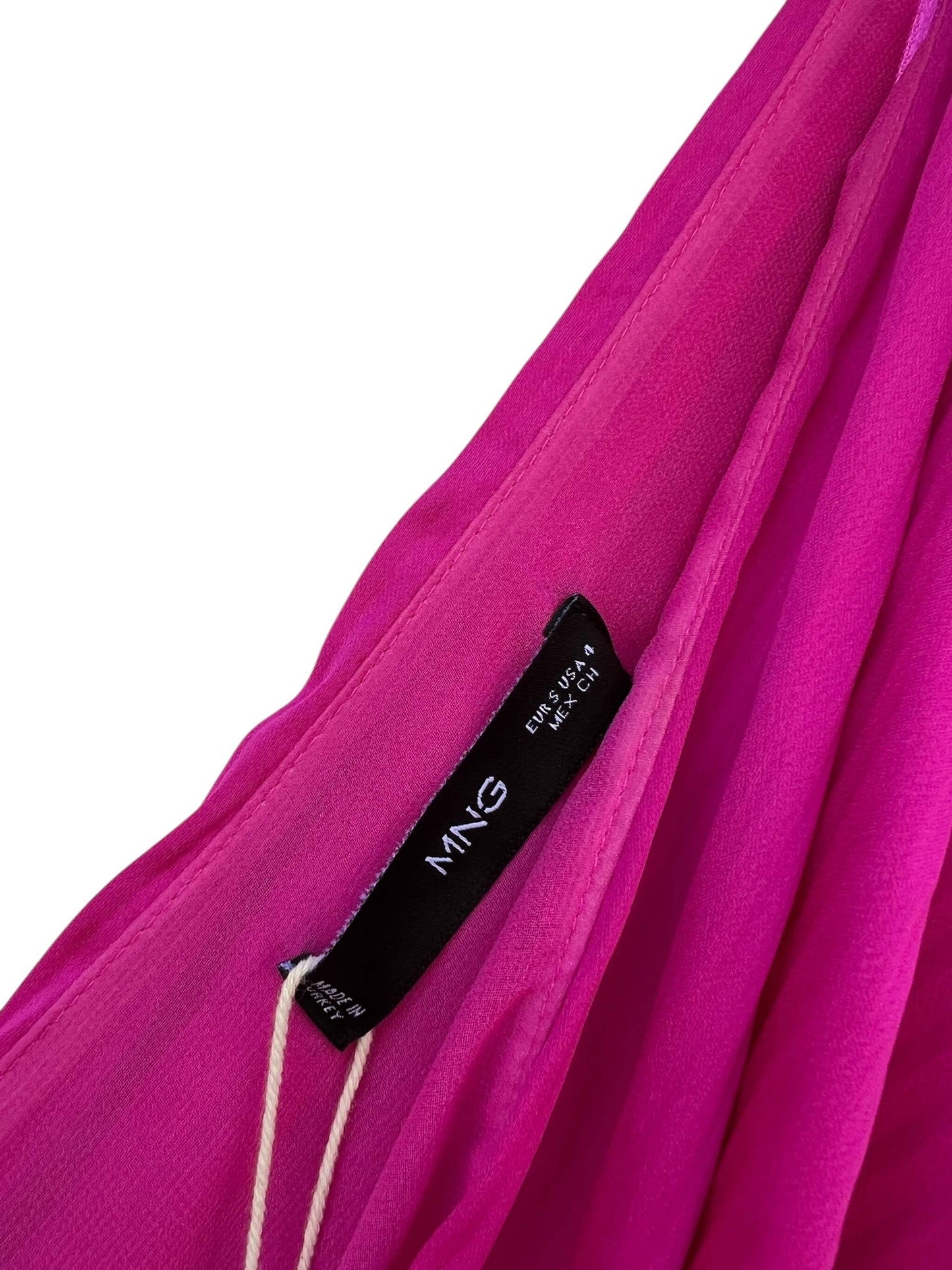 Mango Pleated Cut Out Dress, Sz S (New with Tags)