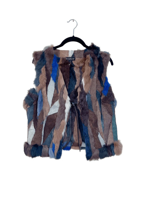 Bebe Patchwork Fur Gilet, Sz M