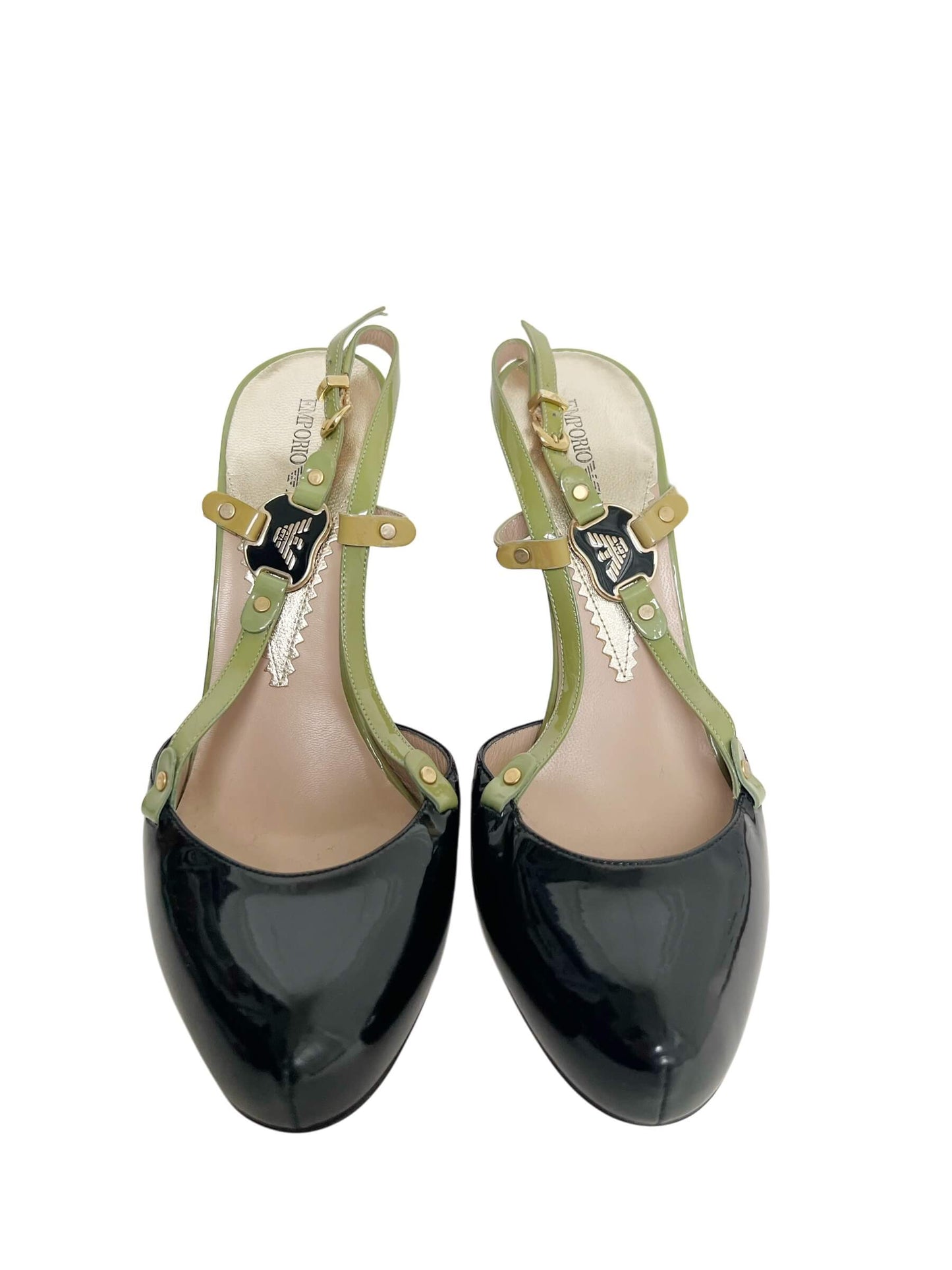 Emporio Armani Slingback Heels, Sz 37
