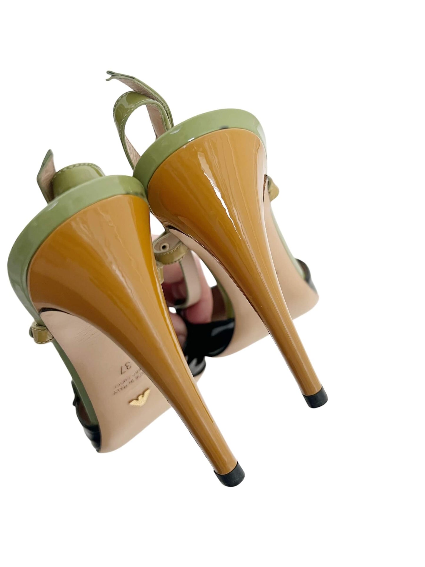 Emporio Armani Slingback Heels, Sz 37
