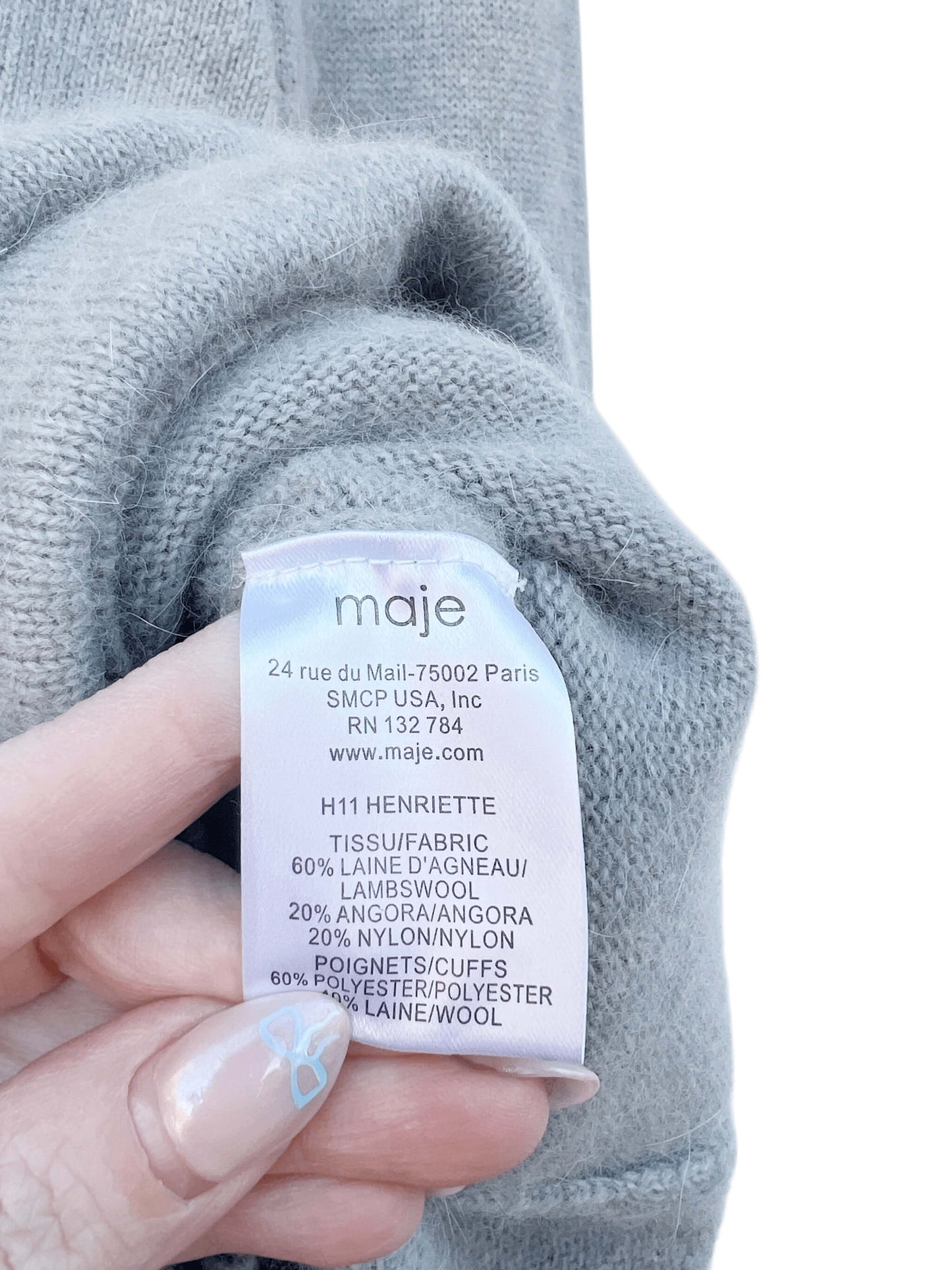 Maje Wool Blend Dress, Sz 2 (Similar to S)