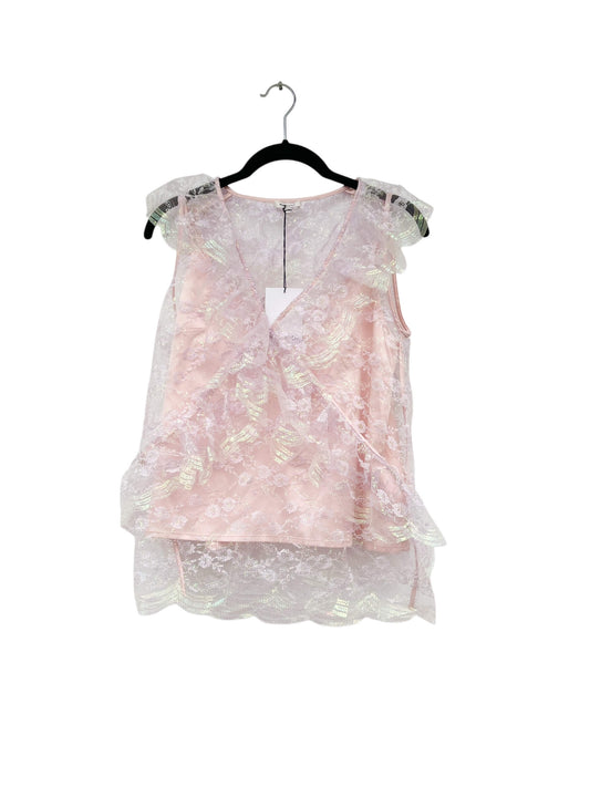 Manoush Iridescent Lace Top, Sz 38 (New with Tags)