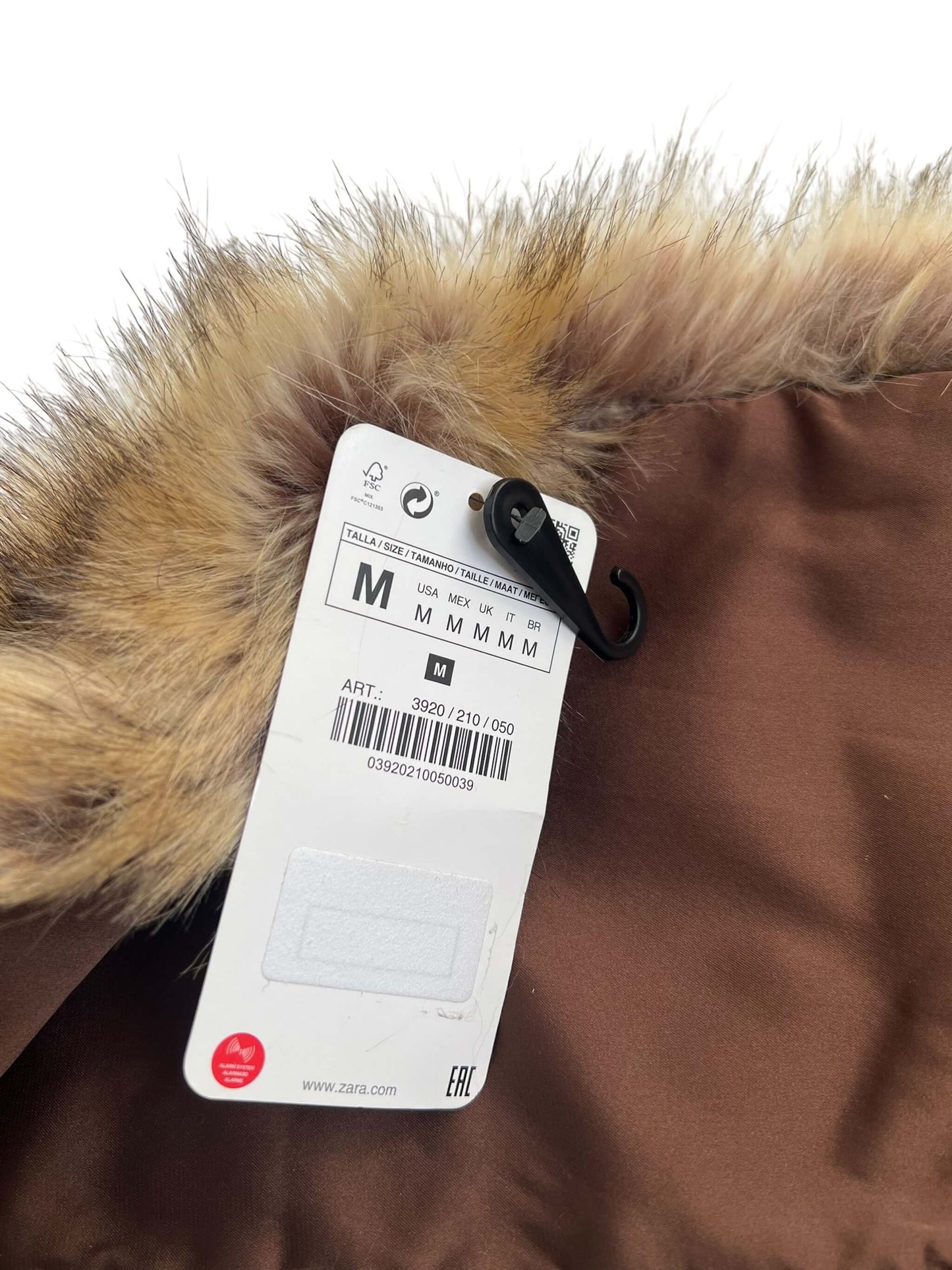 ZARA Faux Fur Scarf (New with Tags)