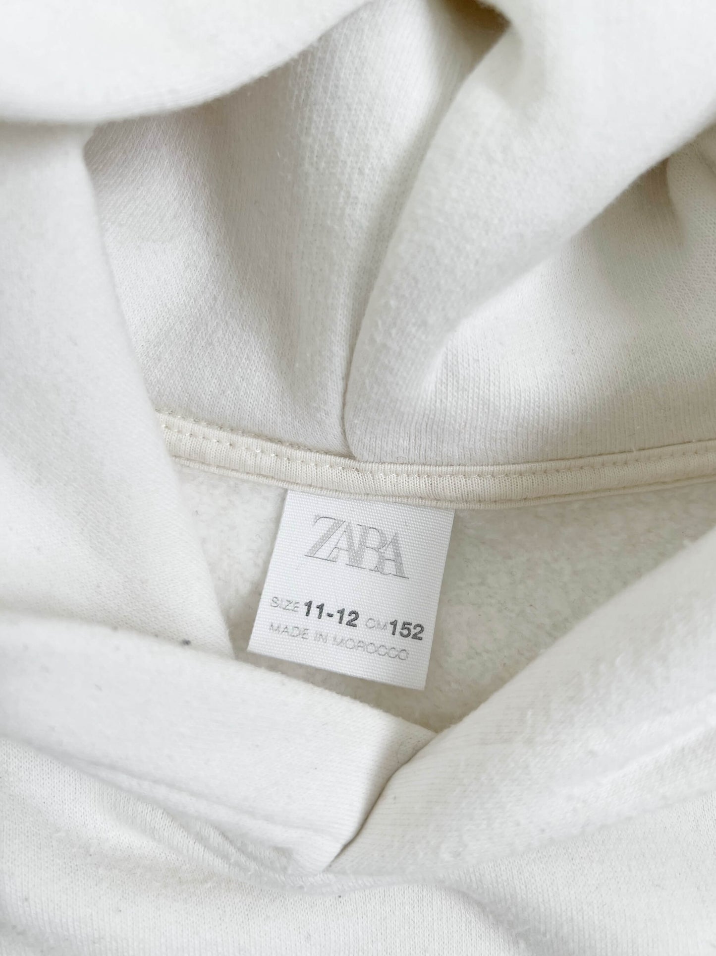 ZARA Cream Hoodie, Age 11-12