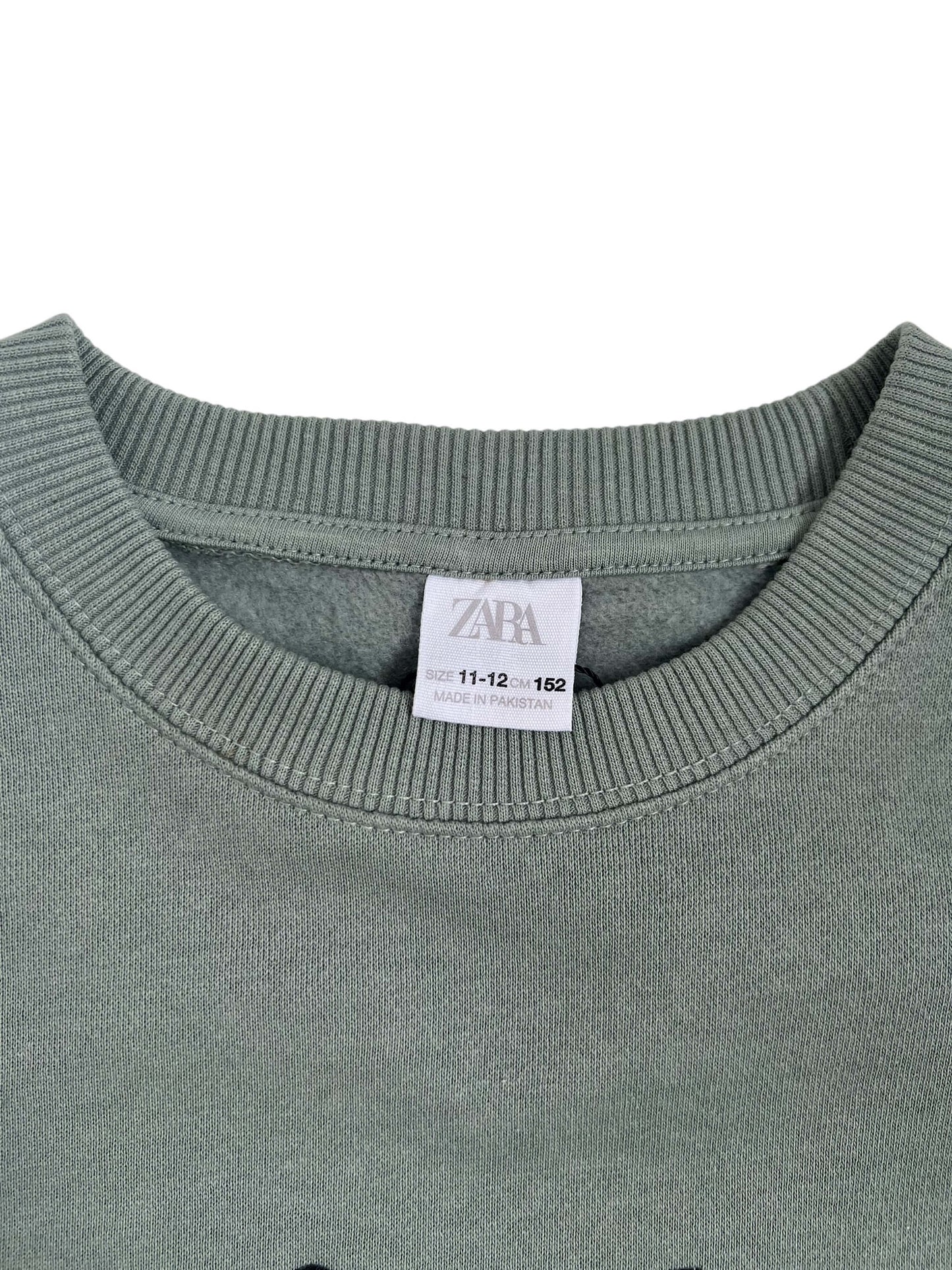 ZARA Sage Sweatshirt, Age 11-12 (New with Tags)