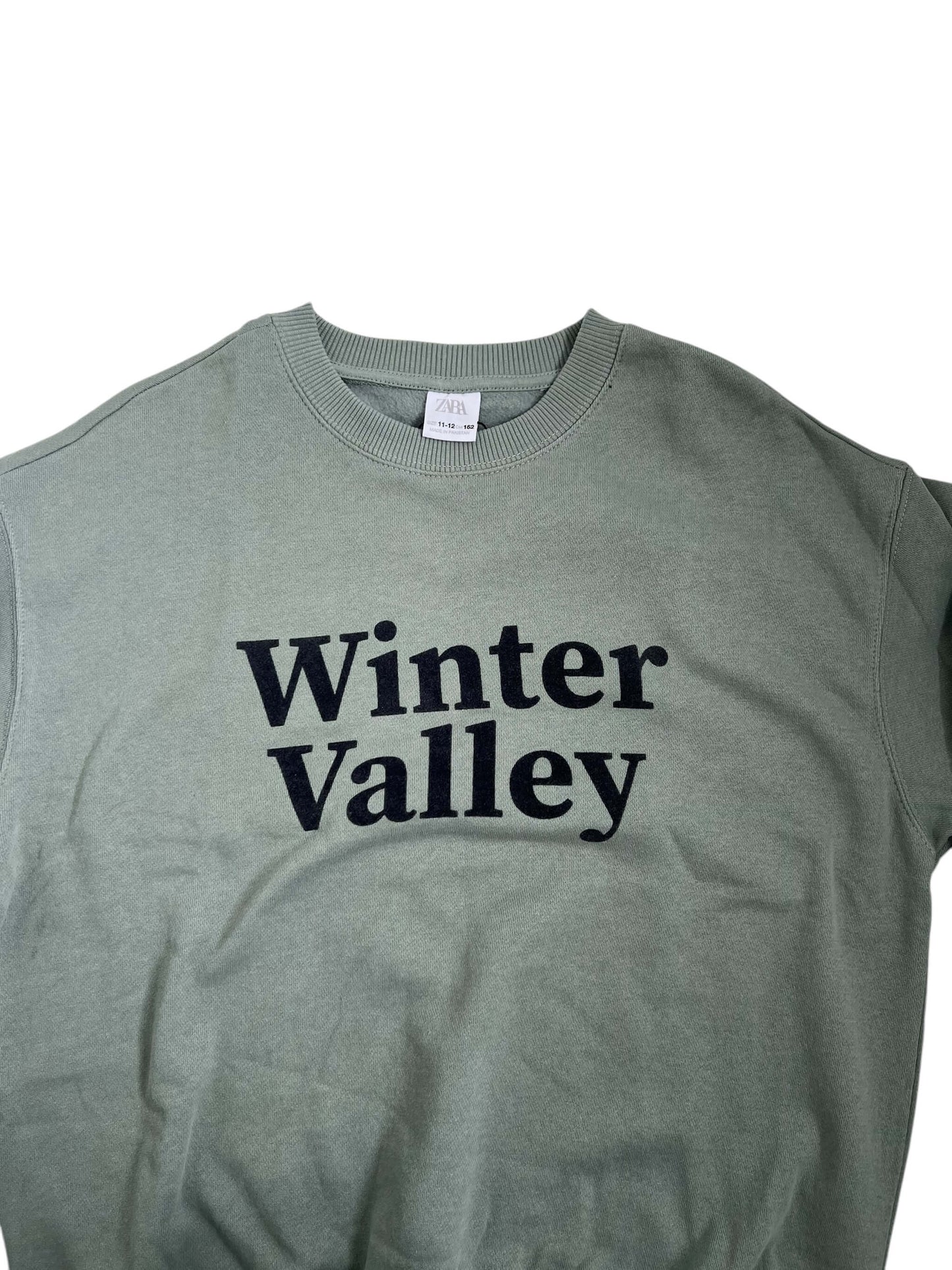 ZARA Sage Sweatshirt, Age 11-12 (New with Tags)