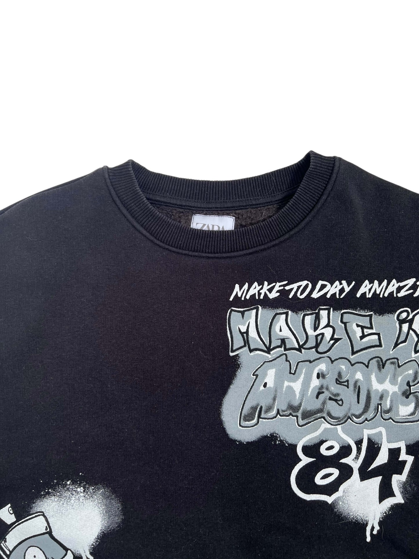 ZARA Graffiti Sweatshirt, Age 11-12