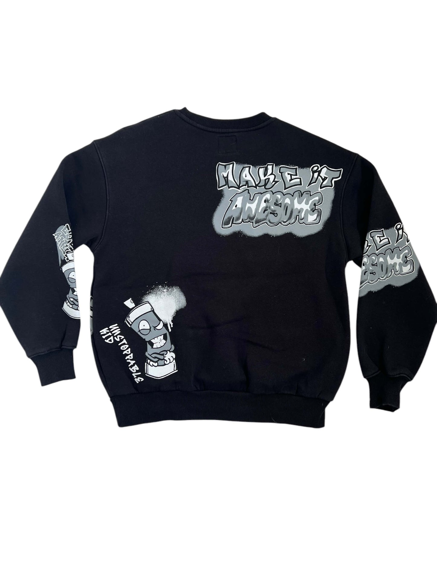 ZARA Graffiti Sweatshirt, Age 11-12
