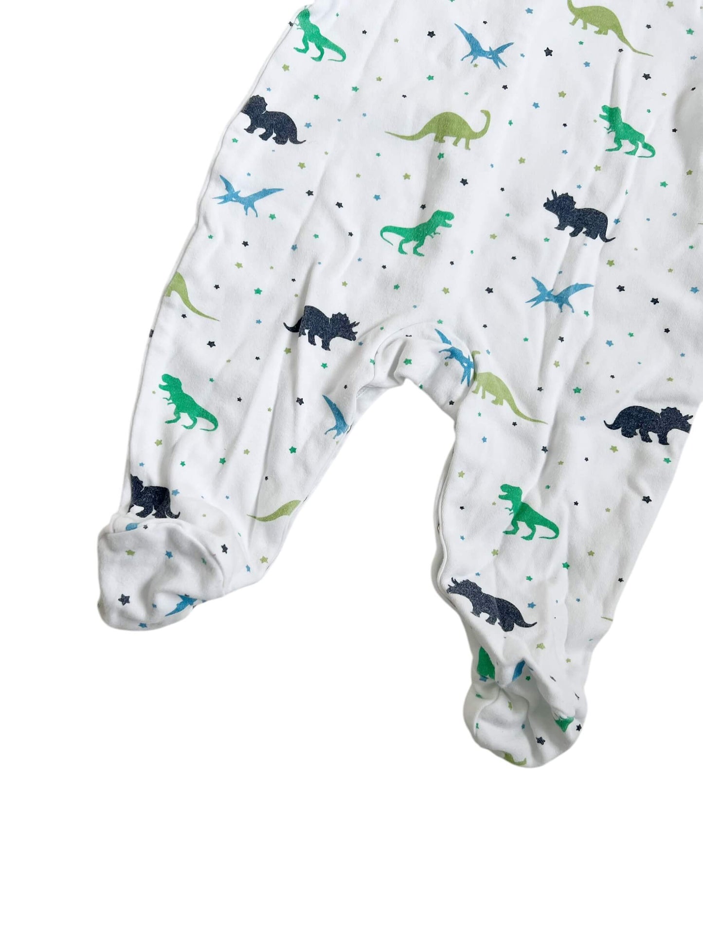 Rachel Riley Dinosaur Print Babygrow, Age 1 Month
