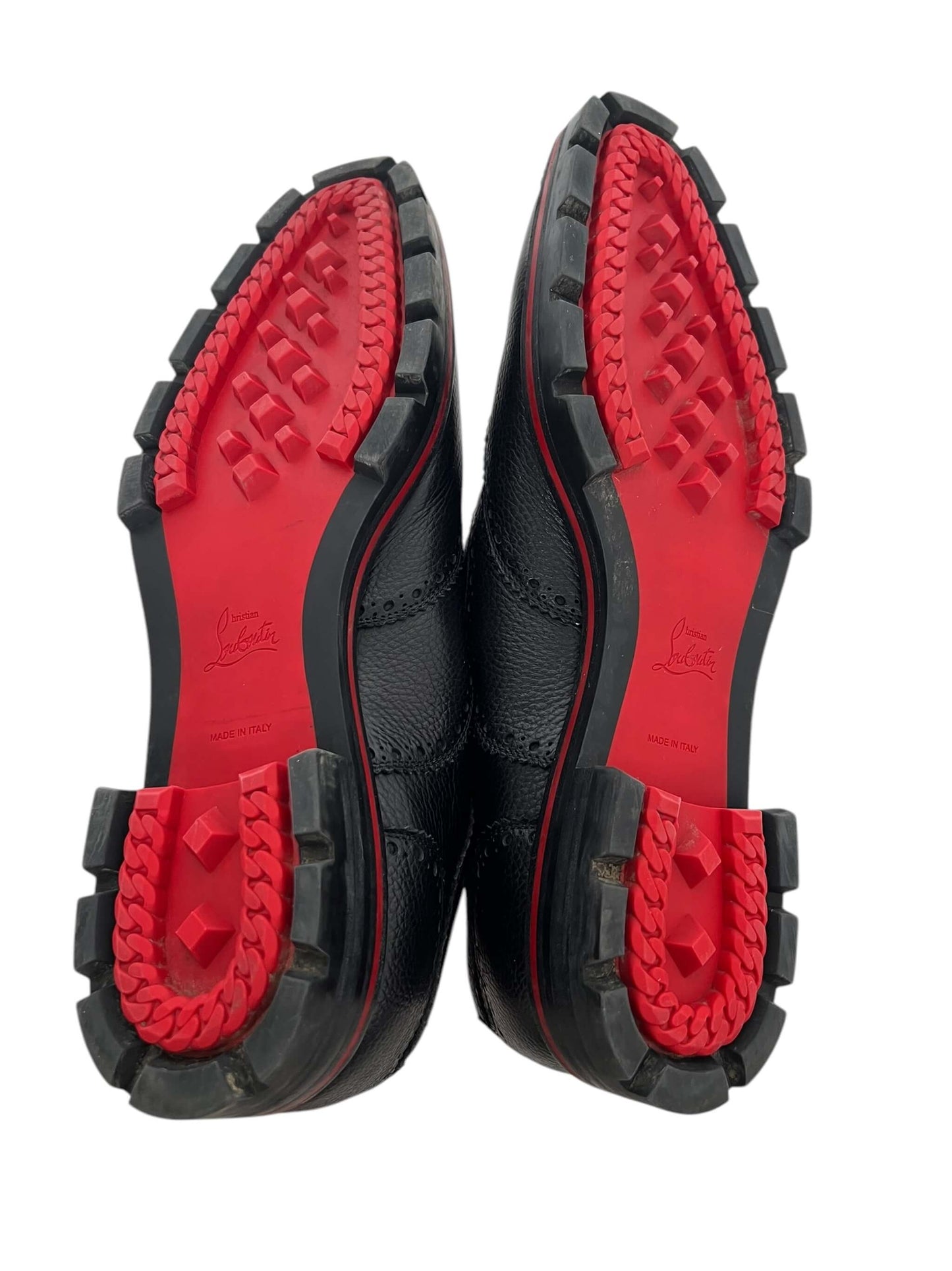 Christian Louboutin Pebbled Brogues, Sz 44