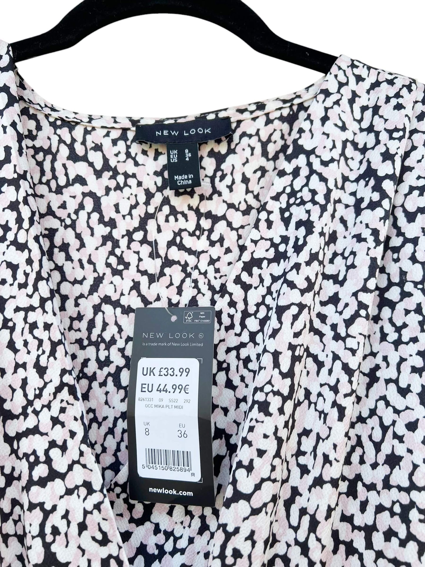 New Look Wrap Dress, Sz 8 (New with Tags)