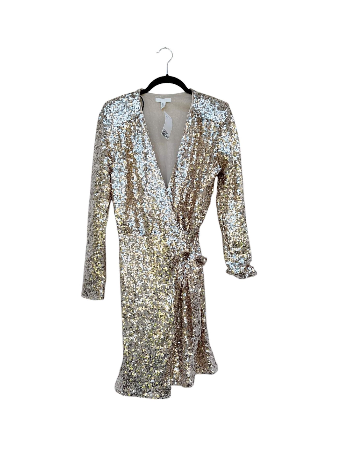 H&M Sequin Wrap Dress, Sz XS (New with Tags)