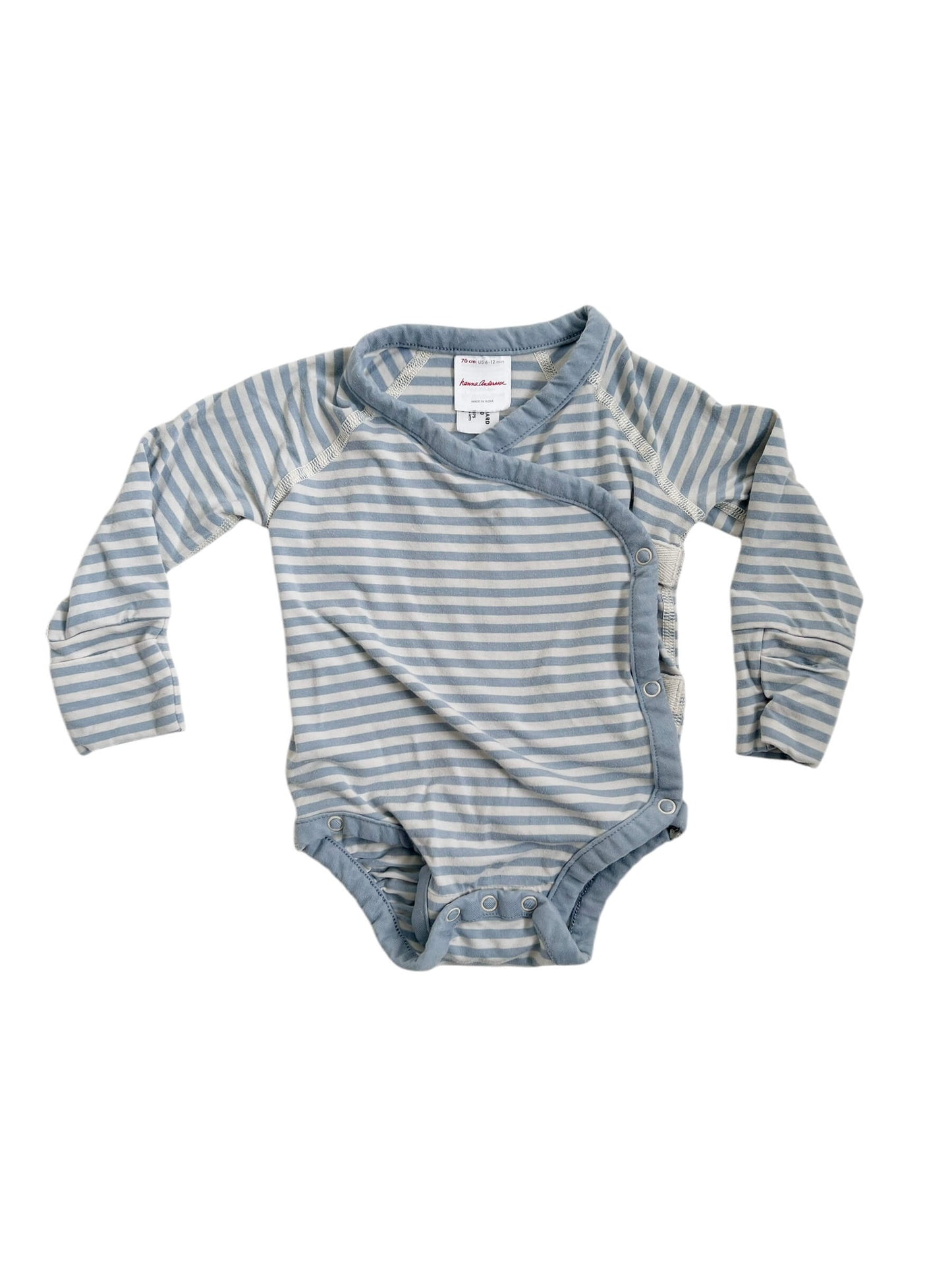 Hanna Andersson Striped Vest, Age 6-12 Months