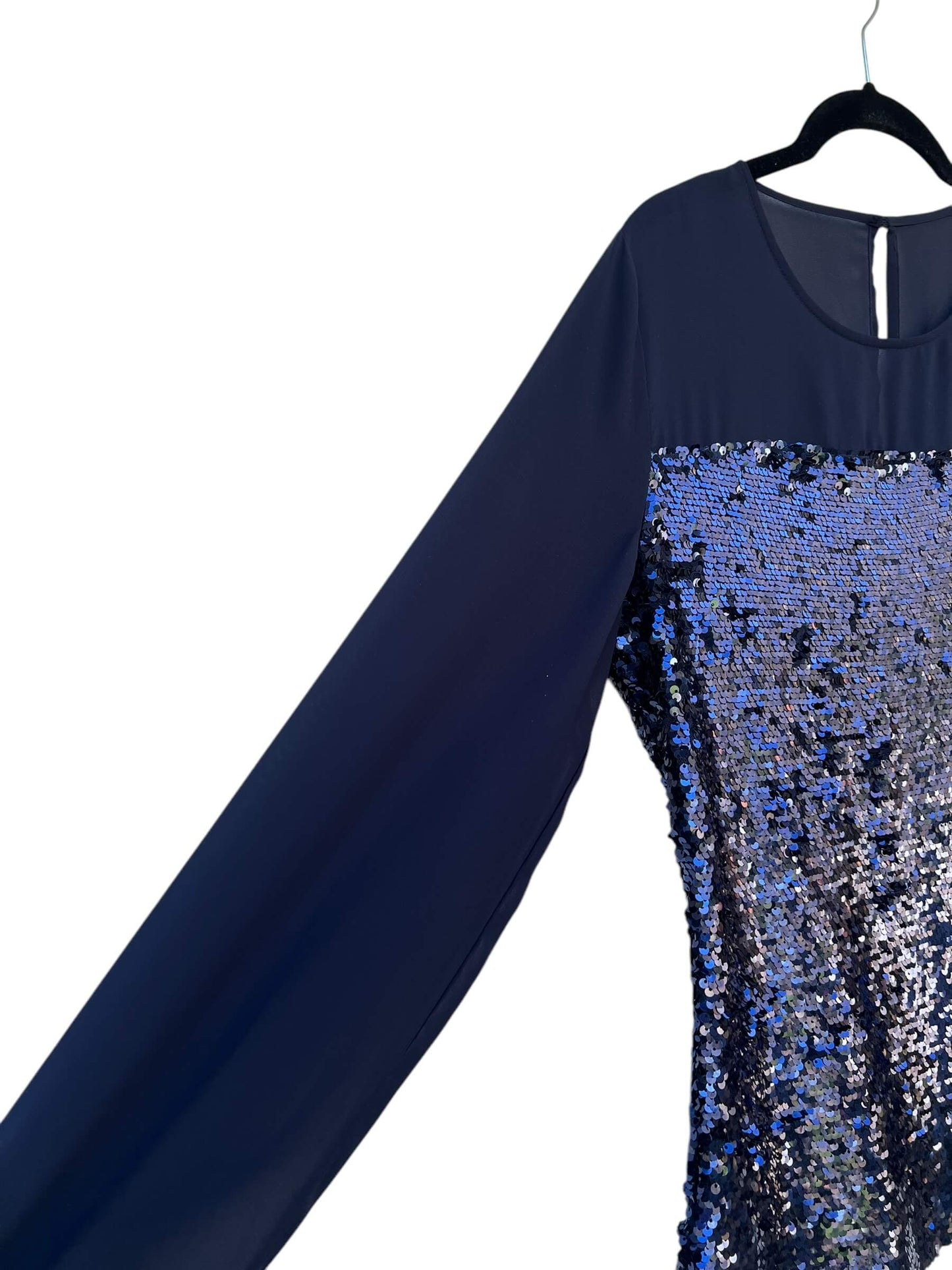 Warehouse Sequin Chiffon Top, Sz 10 (New with Tags)