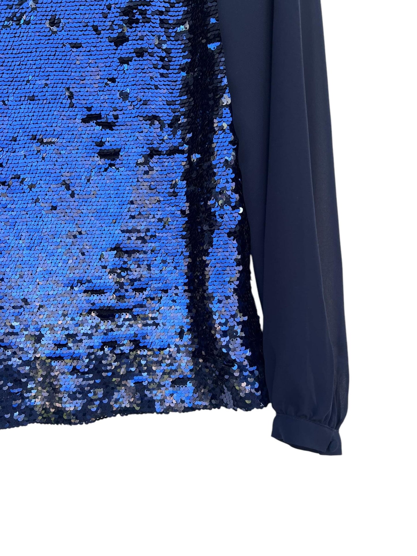 Warehouse Sequin Chiffon Top, Sz 10 (New with Tags)