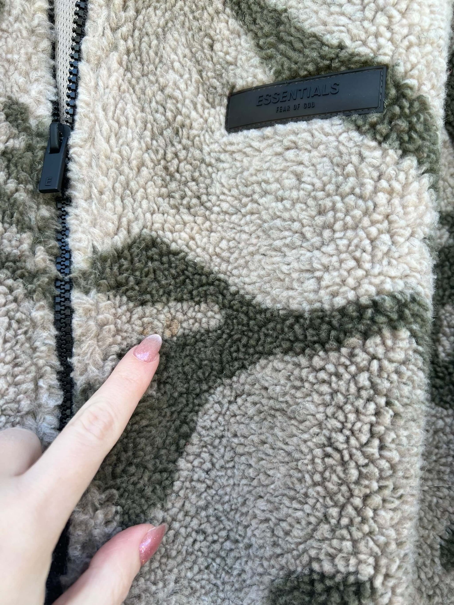 Essentials Fear Of God Fleece Jacket, Sz M
