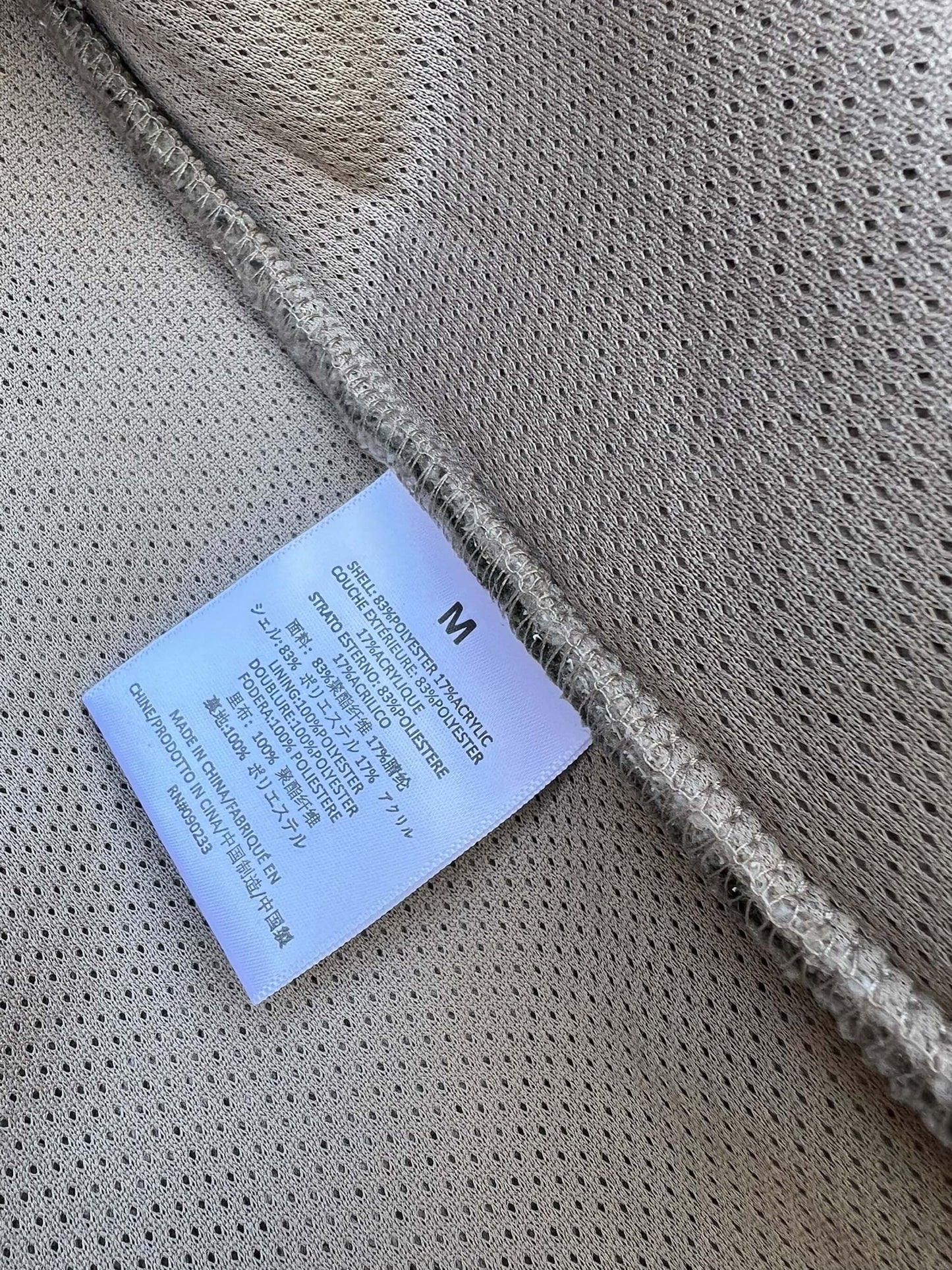 Essentials Fear Of God Fleece Jacket, Sz M