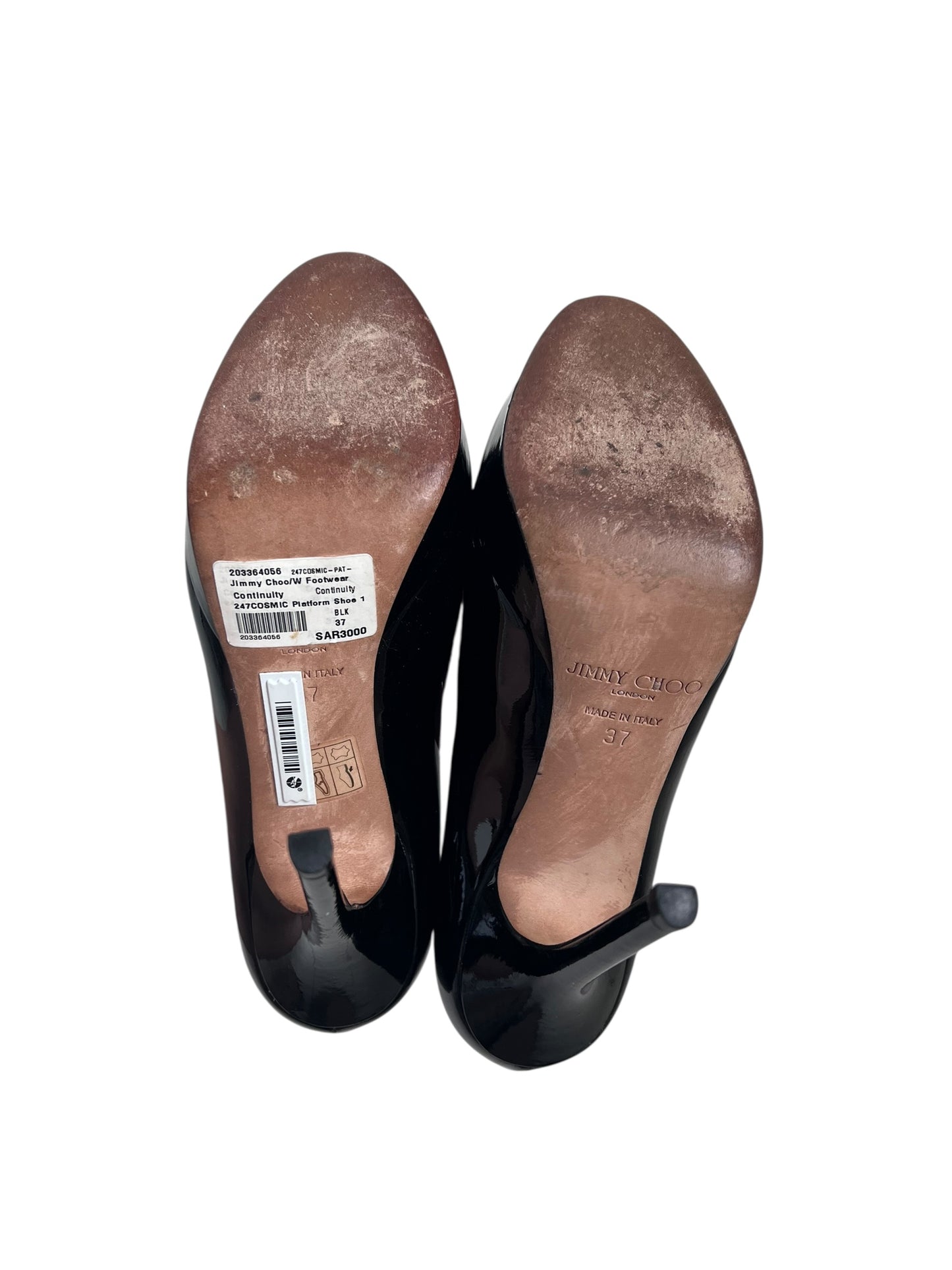 Jimmy Choo Patent Pumps, Sz 37