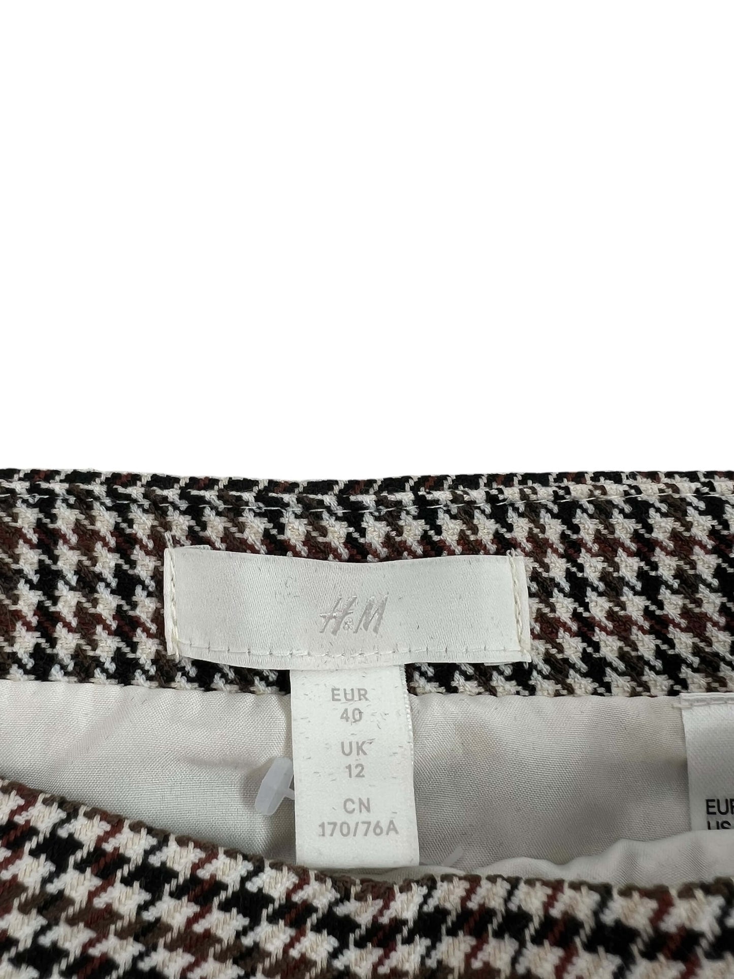 H&M Houndstooth Skirt, Sz 12