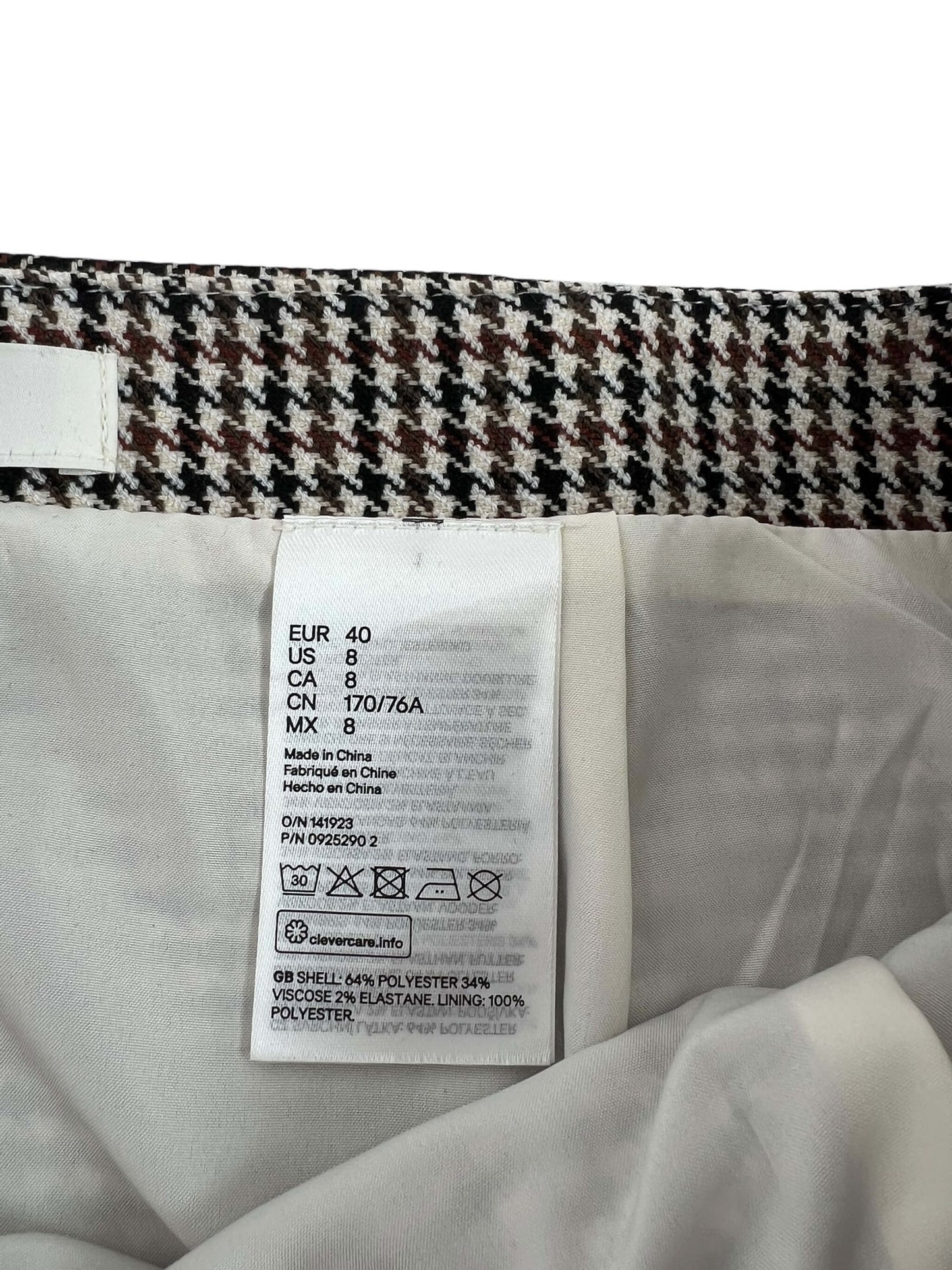 H&M Houndstooth Skirt, Sz 12