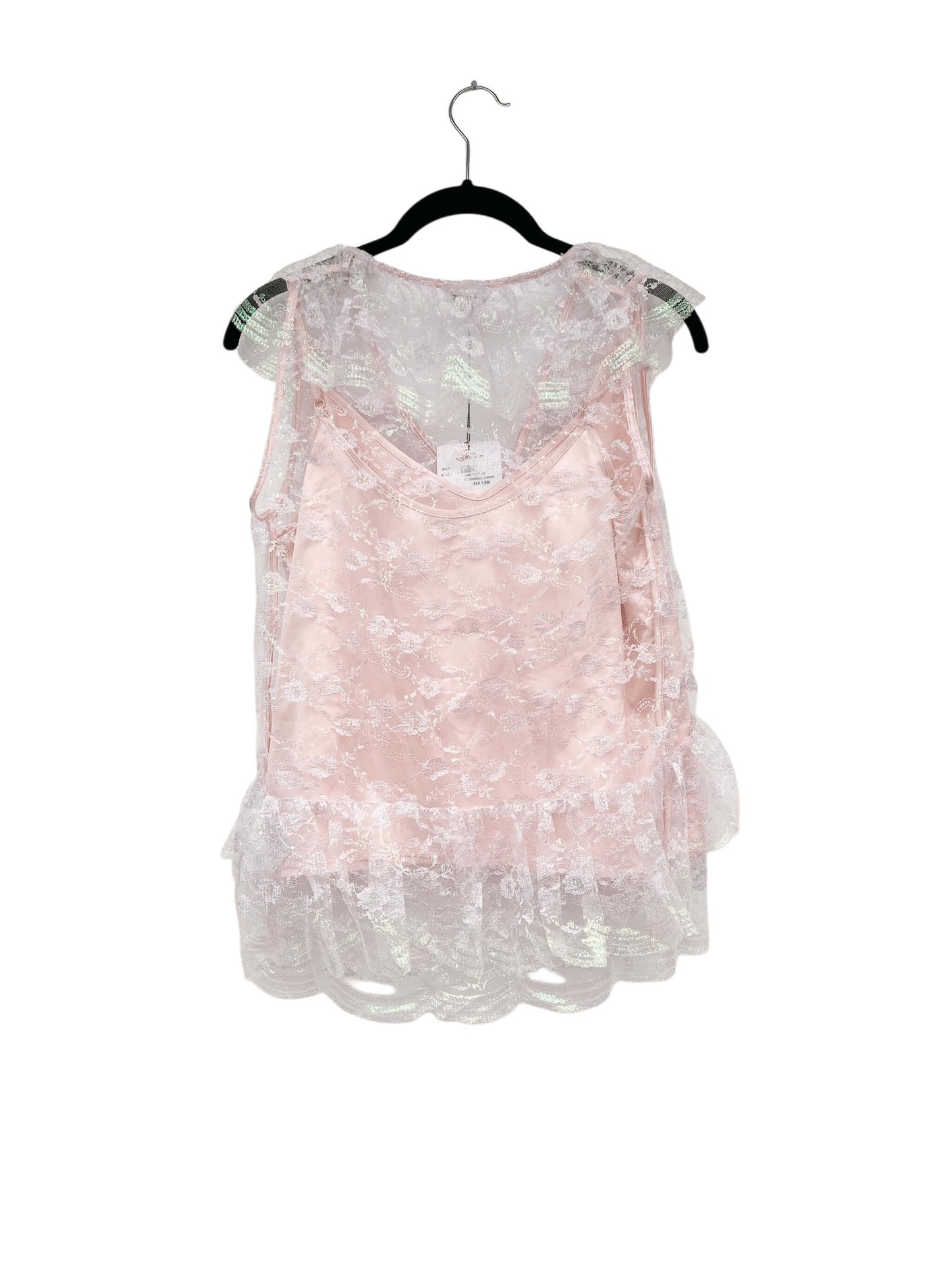 Manoush Iridescent Lace Top, Sz 38 (New with Tags)