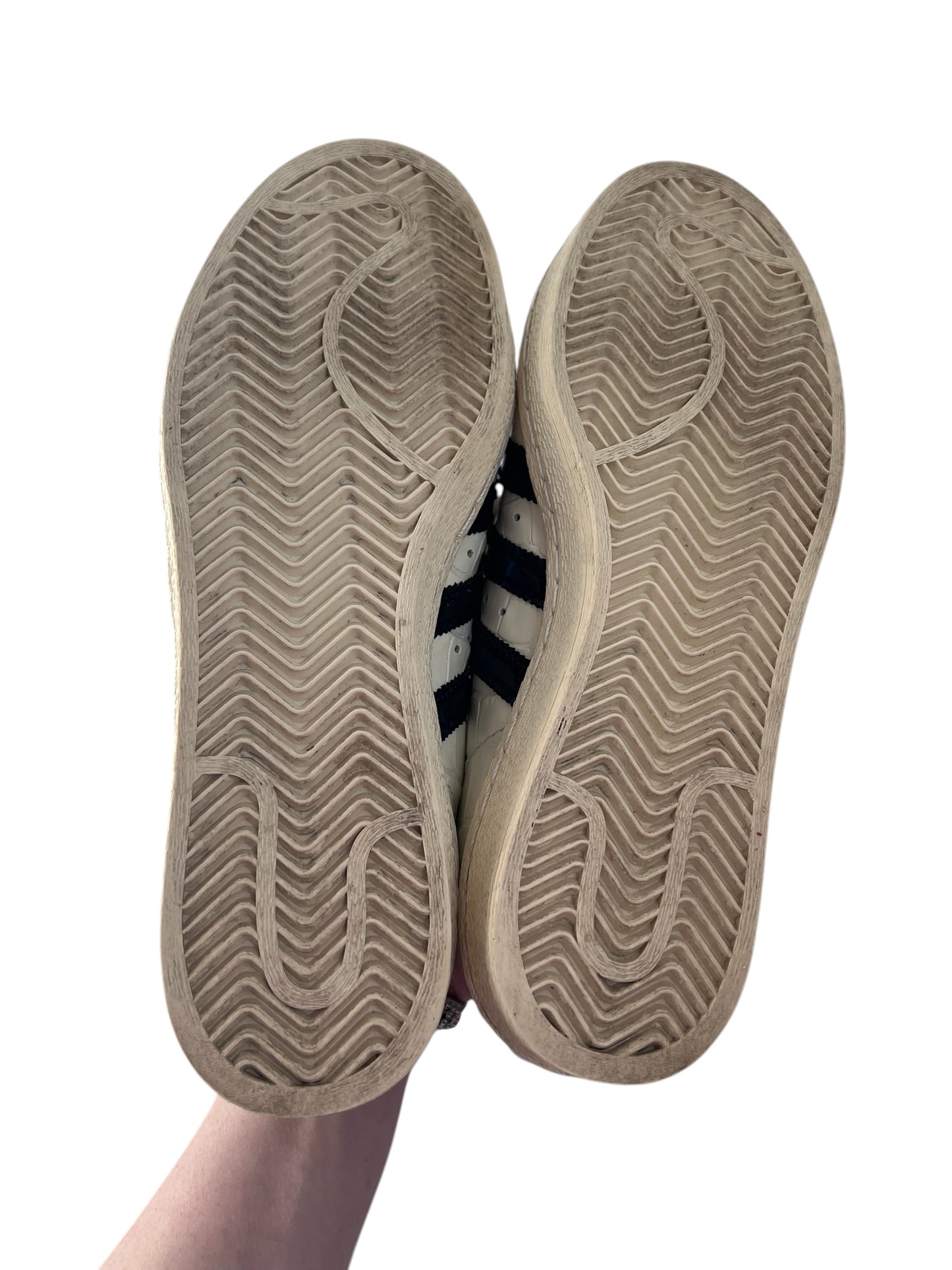 Wales Bonner x Adidas Superstar Croc Embossed Trainers, Sz 7.5
