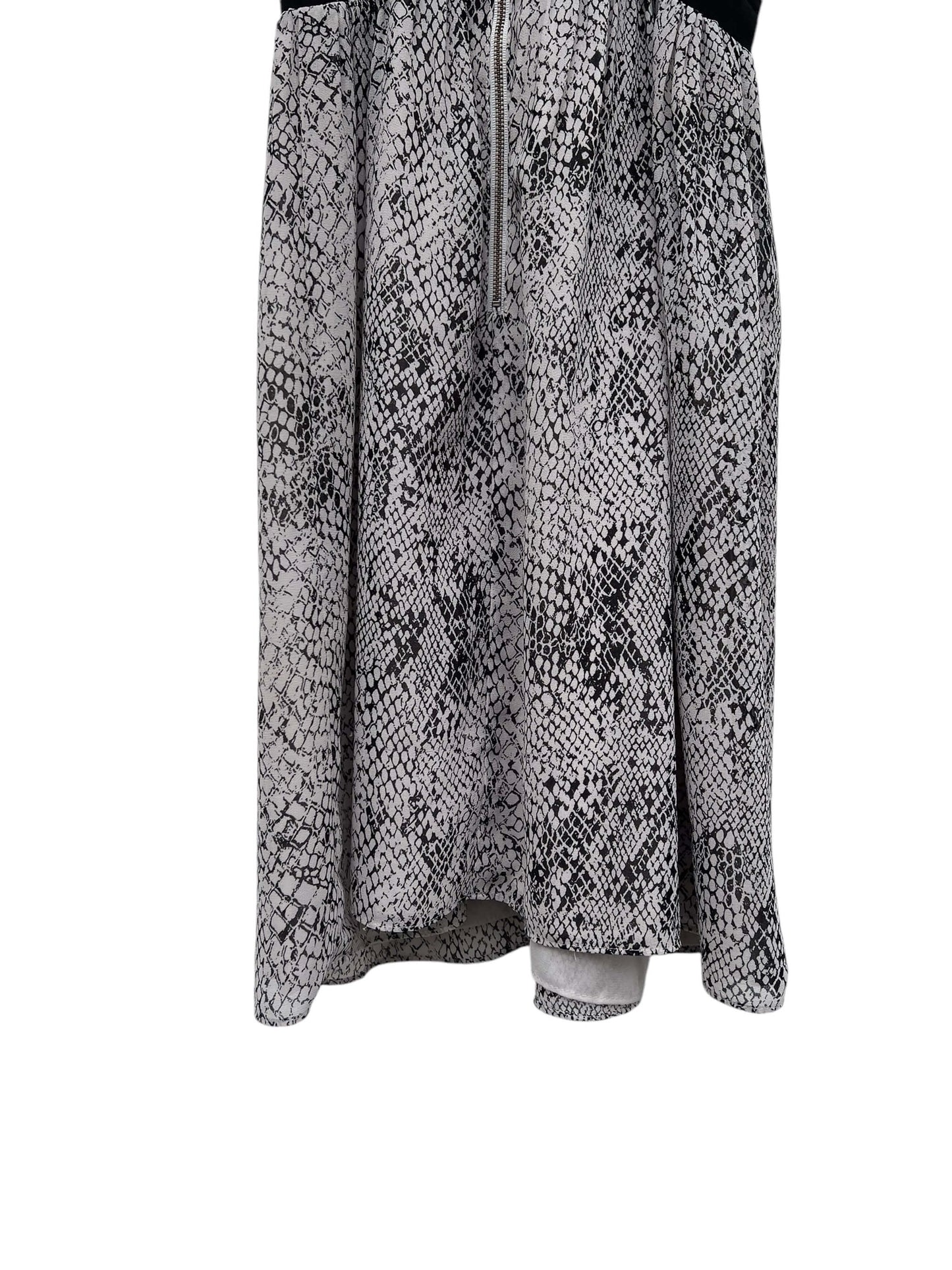 Coast Snakeskin Print Dress, Sz 8