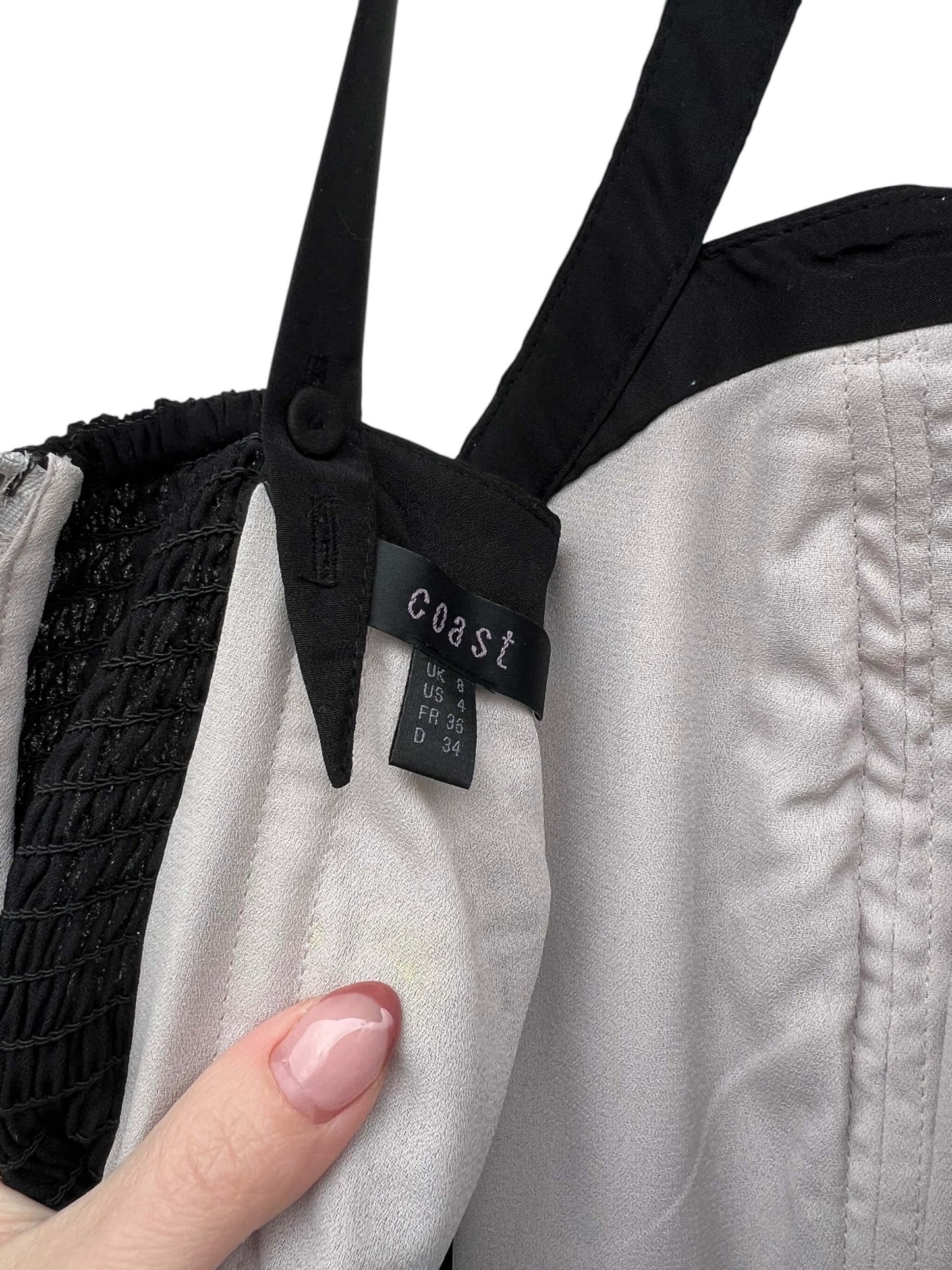 Coast Snakeskin Print Dress, Sz 8