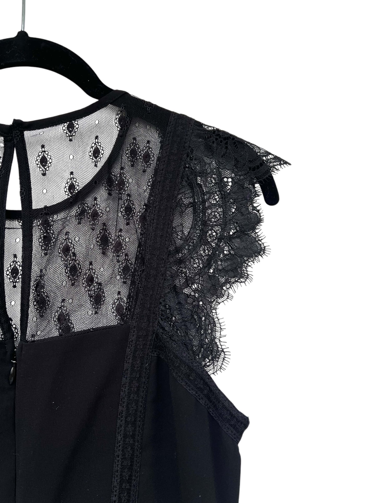 H&M Chiffon & Lace Dress, Sz 36