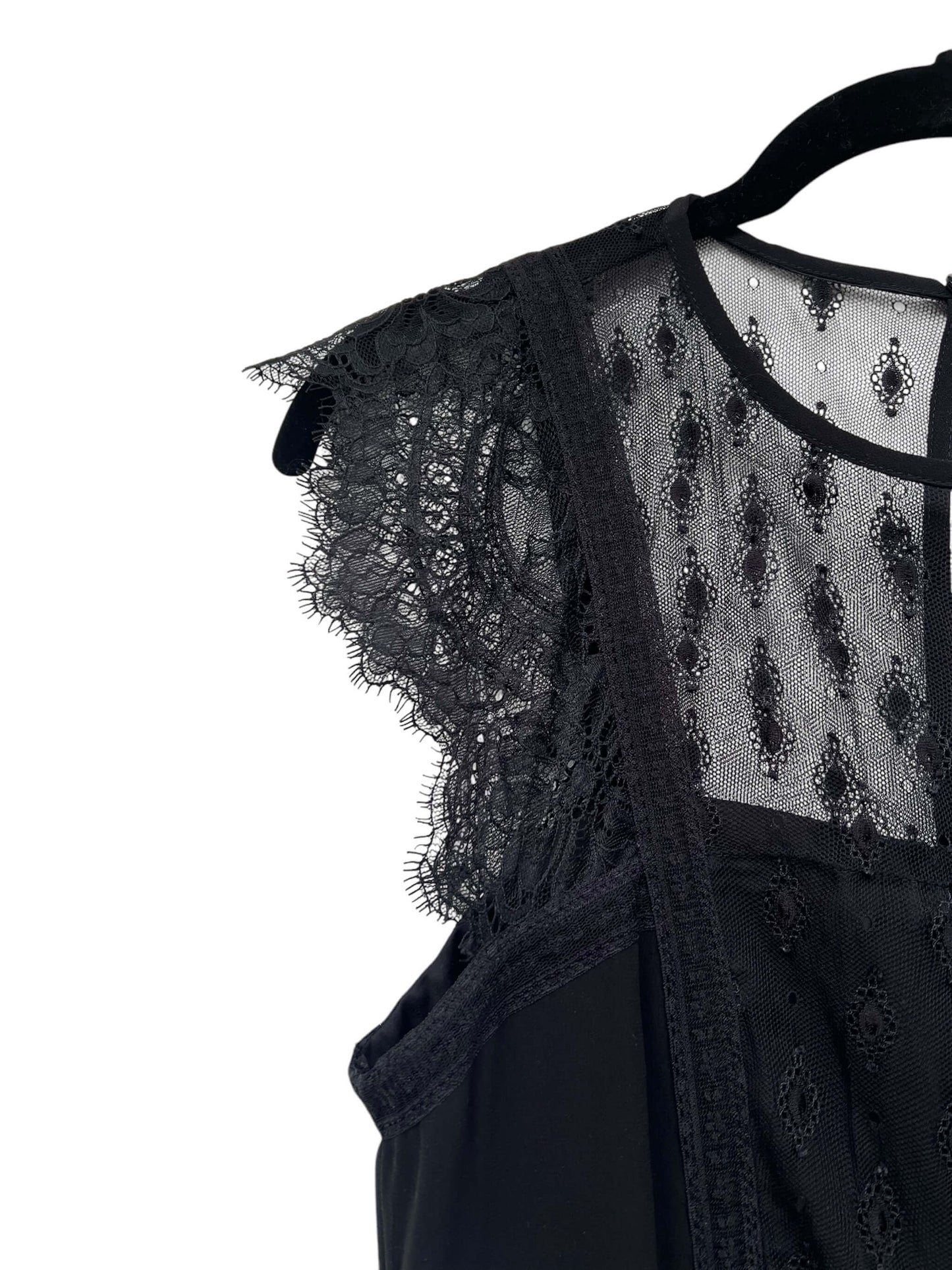 H&M Chiffon & Lace Dress, Sz 36