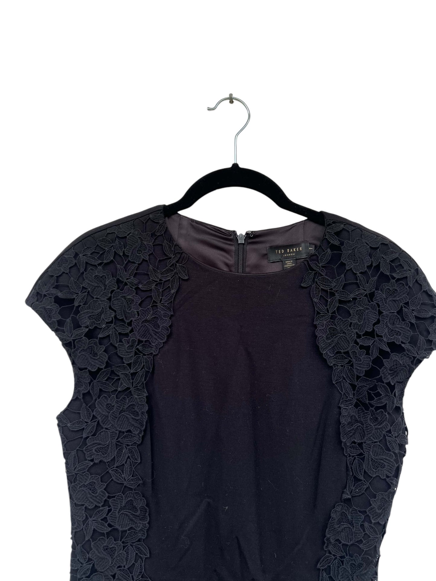 Ted Baker Jersey & Lace Dress, Sz 1