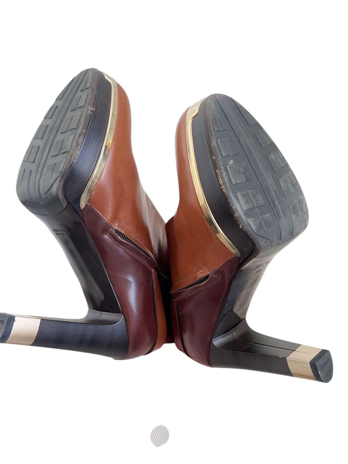 Loretta Pettinari Buckled Boots, Sz 39