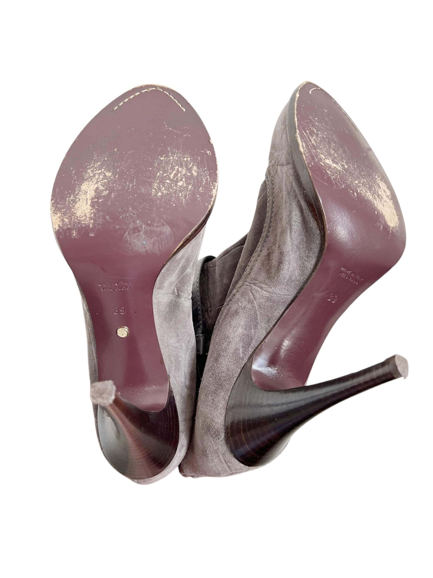 Mulberry Suede Boots, Sz 39