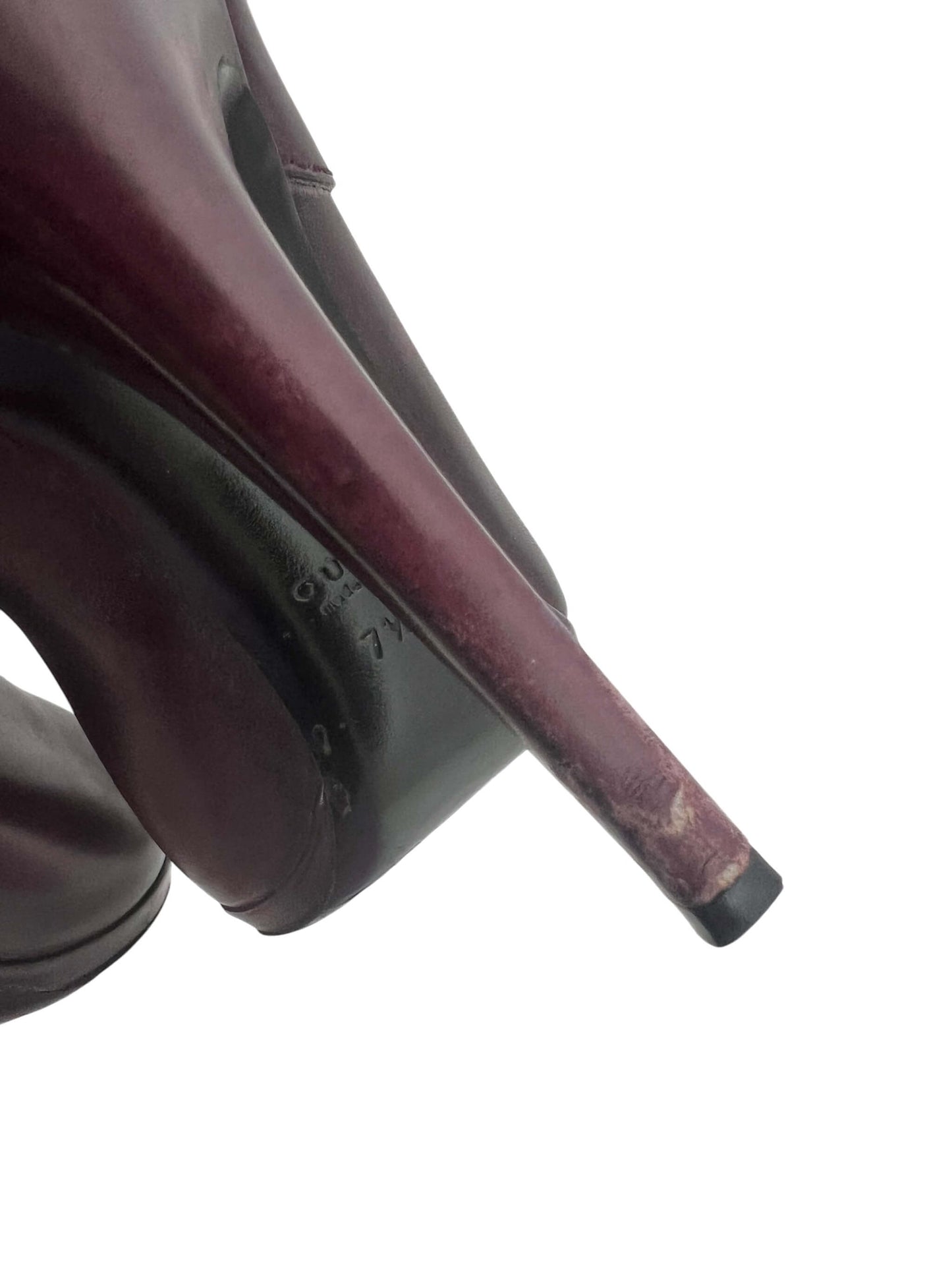 Gucci Leather Booties, Sz US 7.5
