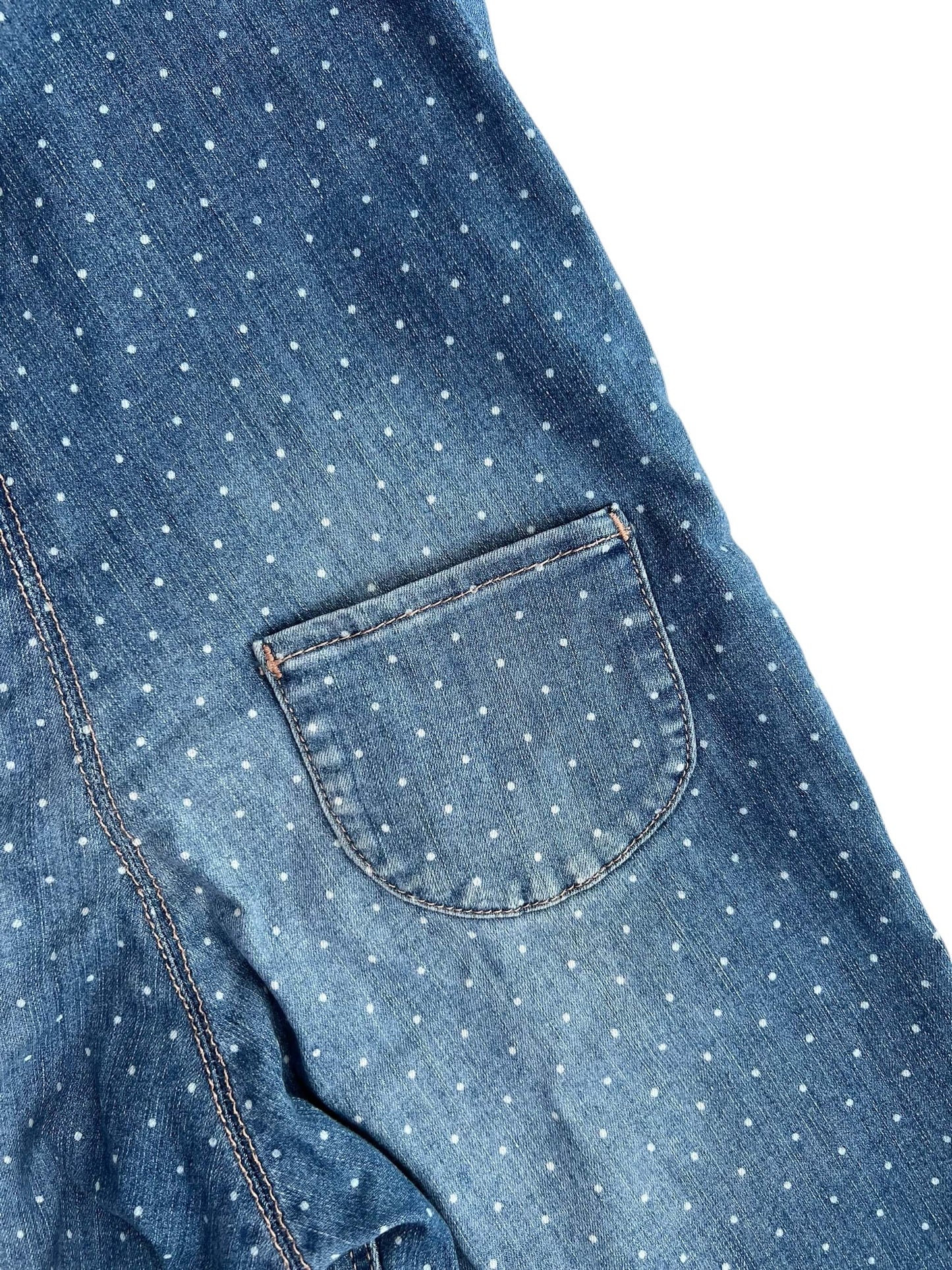 H&M Denim Polka Dot Dungarees, Age 3-4