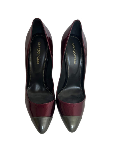 Sergio Rossi Patent Heels, Sz 37.5